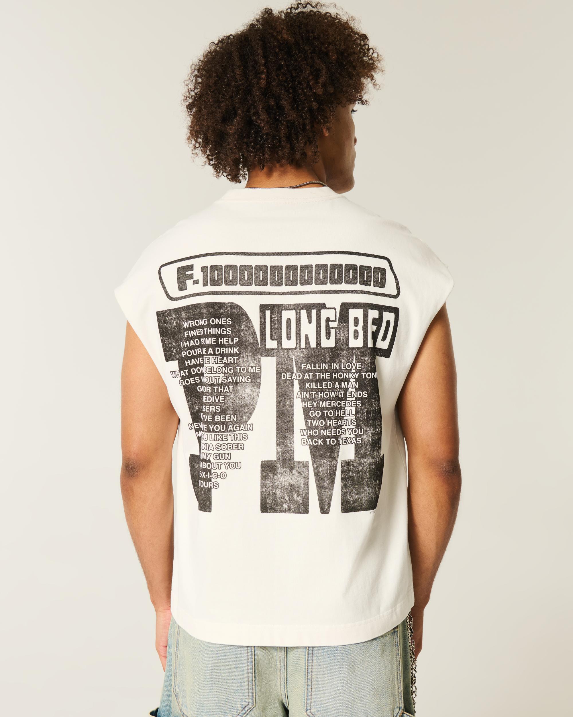 Boxy Heavyweight Post Malone Graphic Tank Product Image