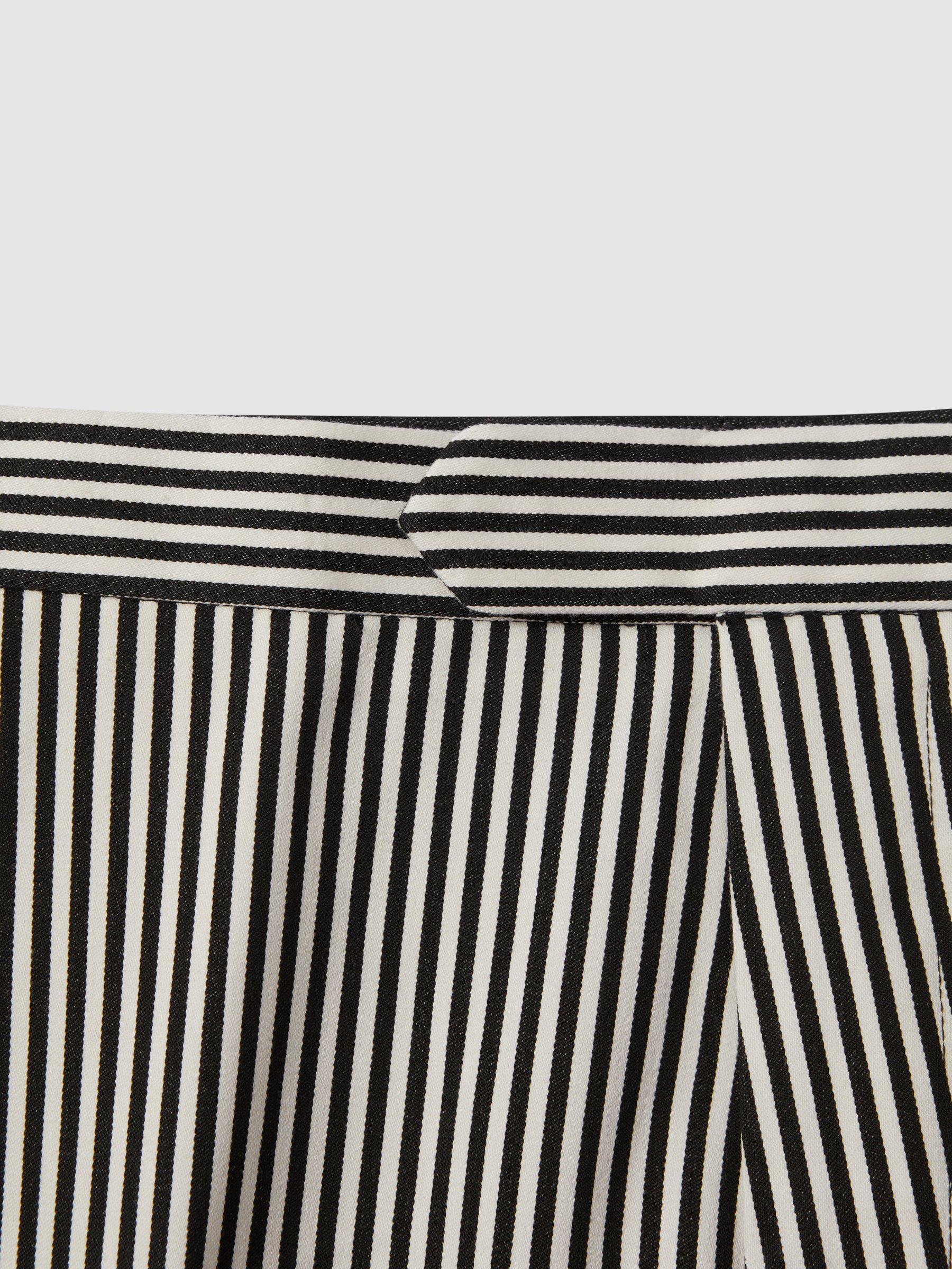 Striped Adjuster Shorts in Black/White Product Image