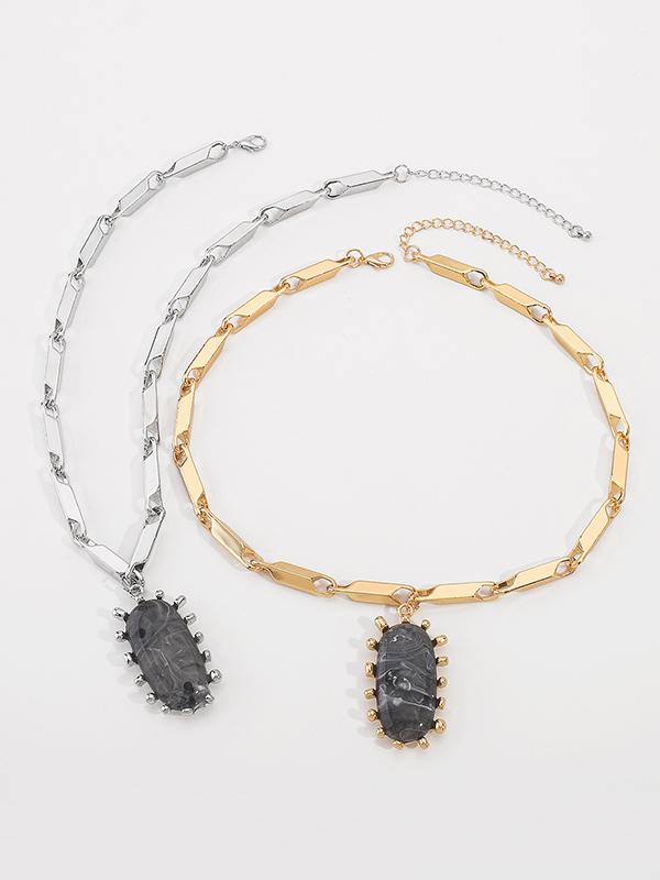 Normcore Chains Geometric Necklaces Accessories Product Image