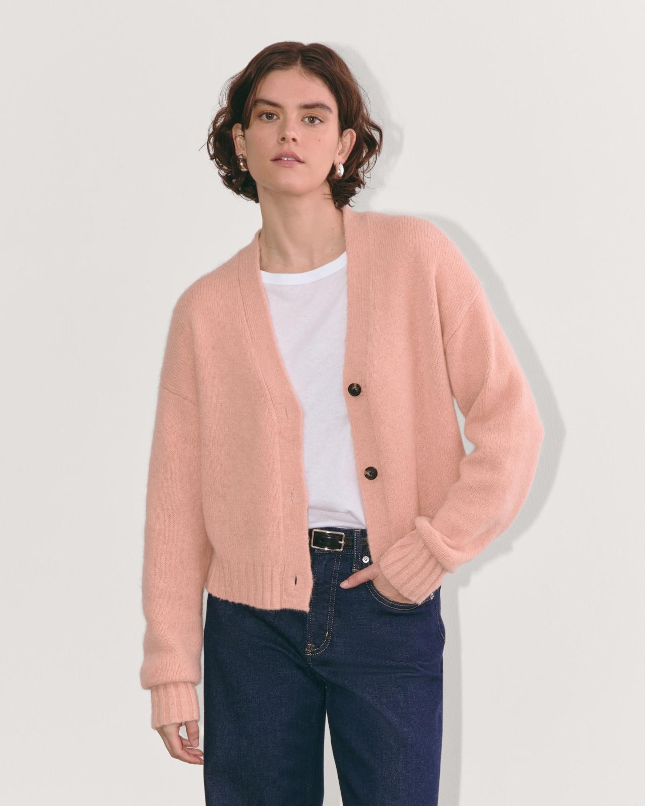 Womens Boxy Cardigan in Alpaca by Everlane Product Image