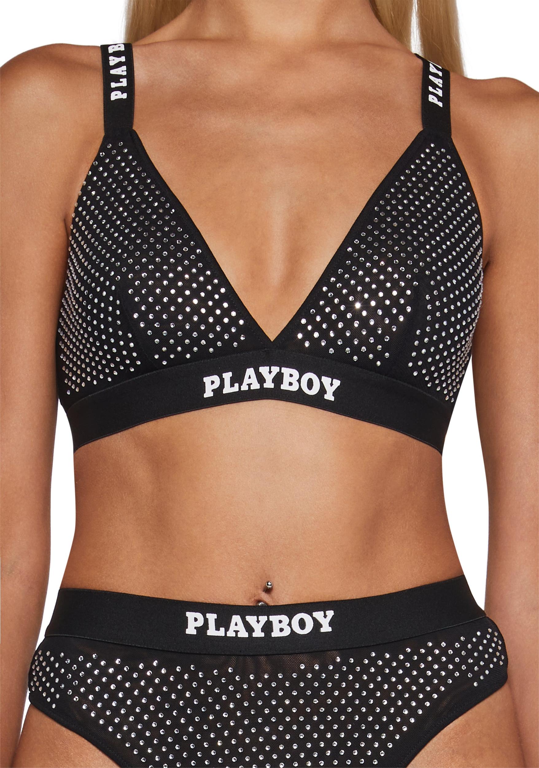 Womens Sexy Playboy Disco Fever Two Piece Set - Black Product Image
