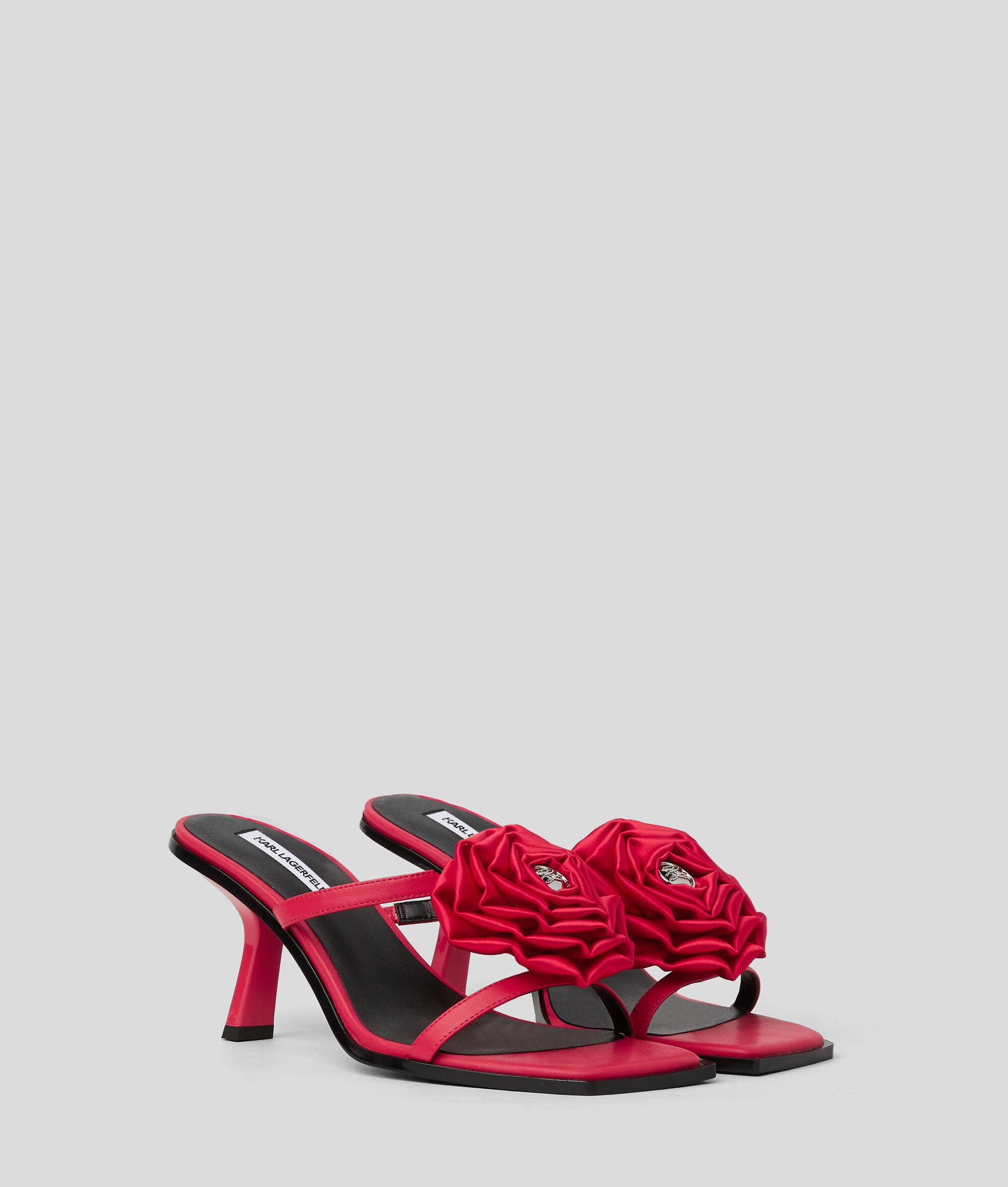 KARMEL FLORAL HEELED SANDALS Product Image