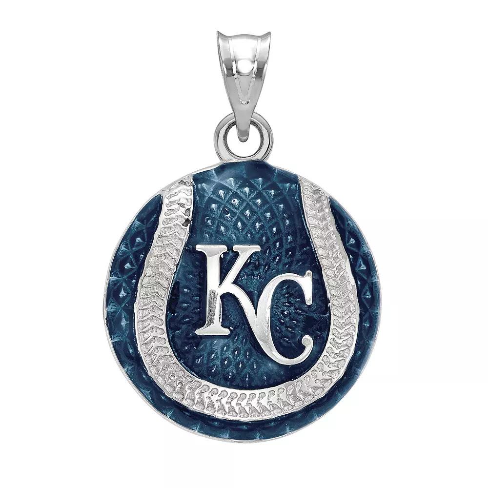 LogoArt Sterling Silver Kansas City Royals Baseball Enameled Charm, Women's,  Product Image