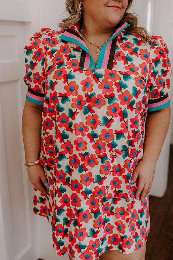 Sweet Blooms Mini Dress Curves Product Image