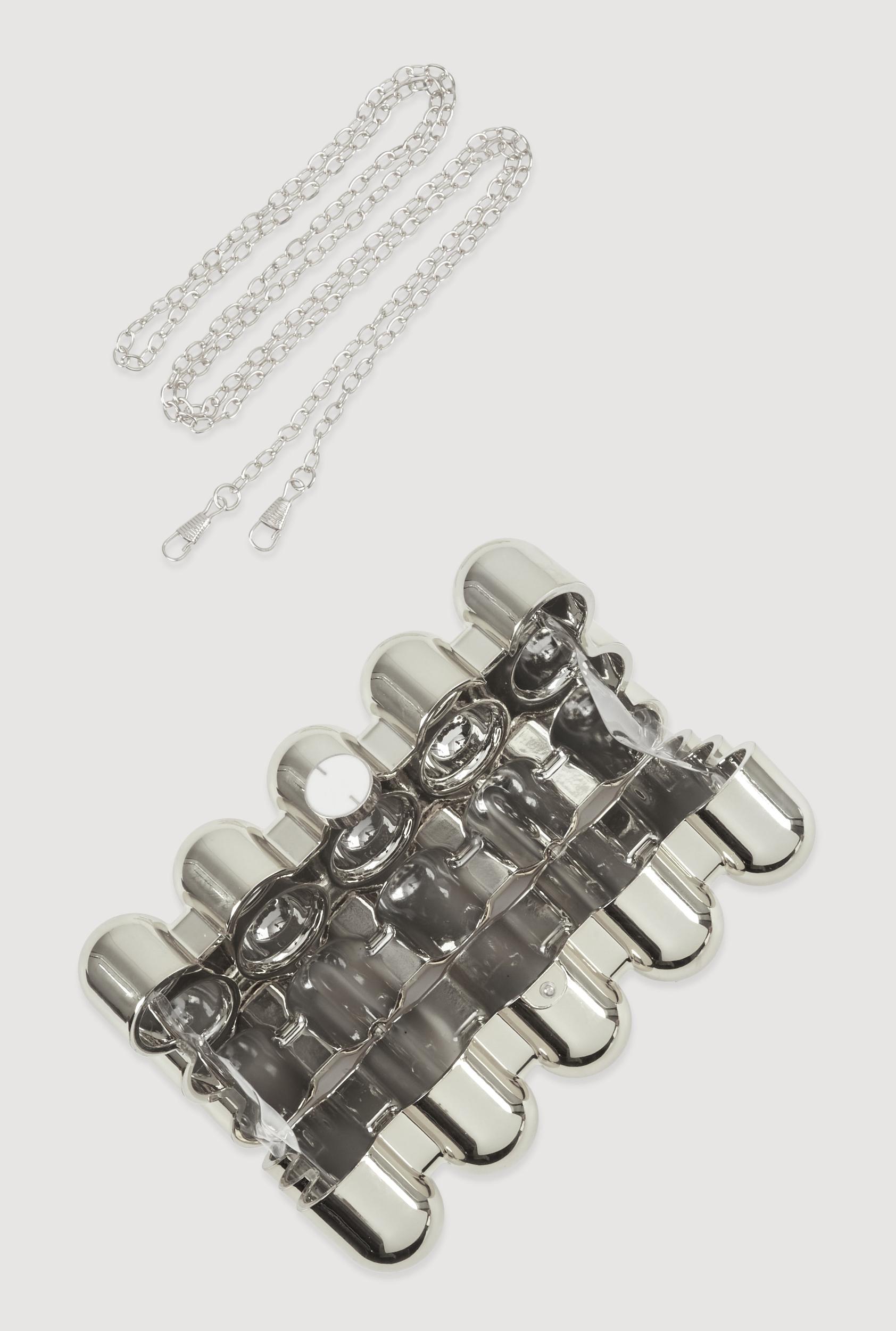 Bubble Metallic Clutch Unisex Product Image