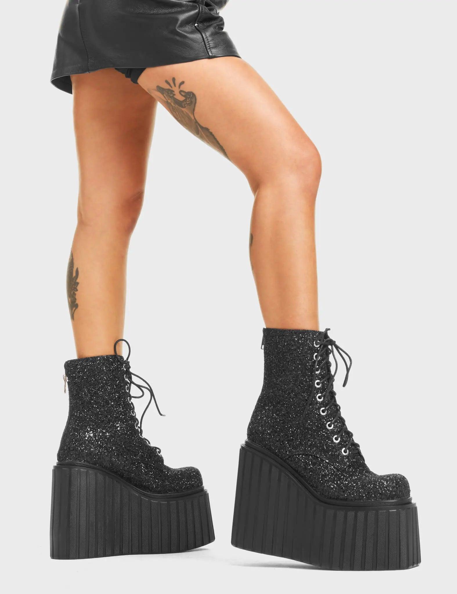 Cross Roads Chunky Creeper Platform Ankle Boots Product Image