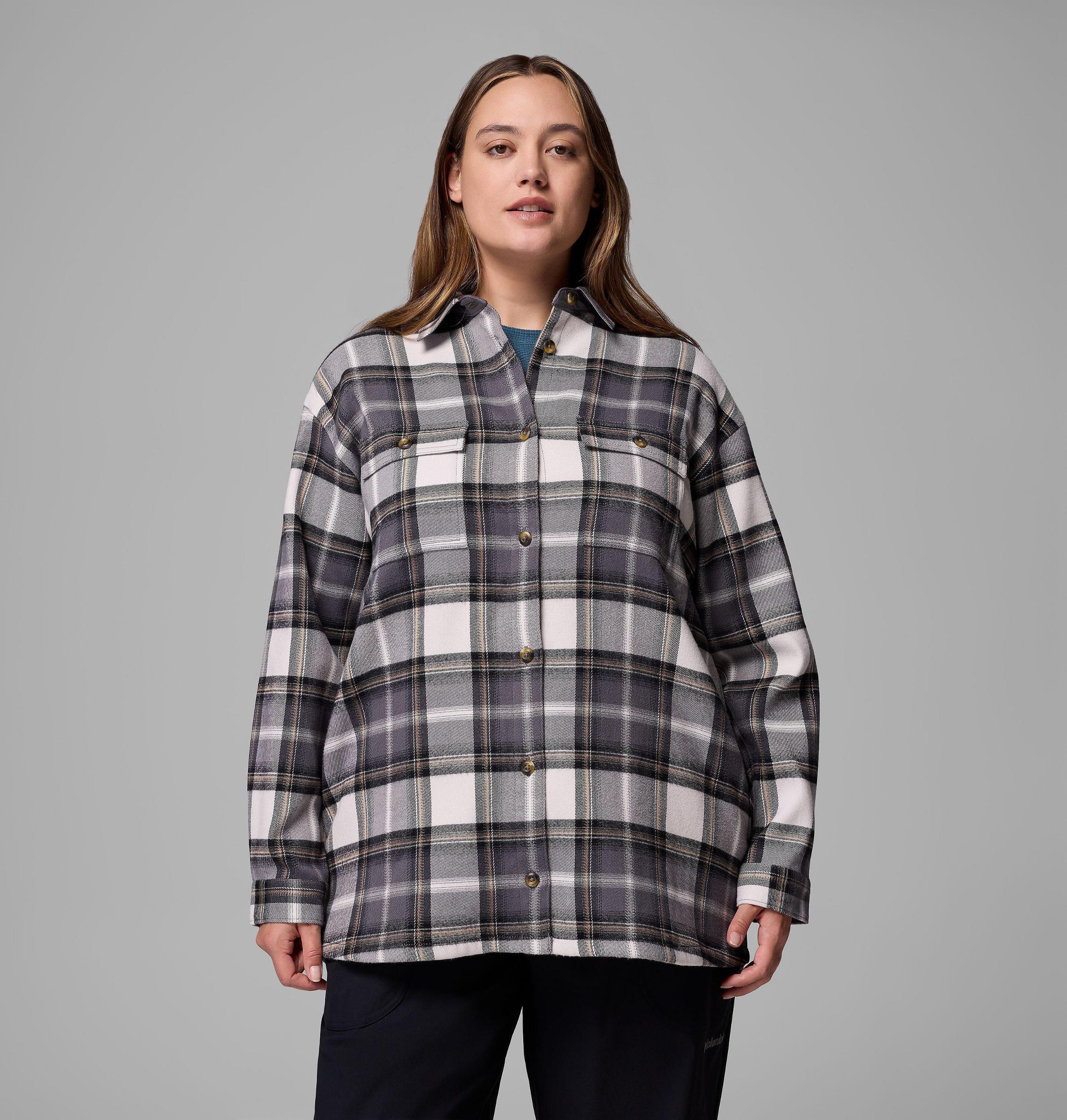 Columbia Womens Blue Point Creek Shirt Jacket - Plus Size- Product Image