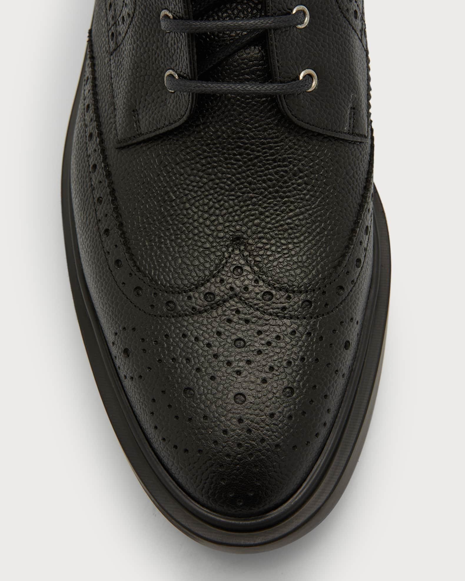 Mens Classic Leather Wingtip Boots Product Image