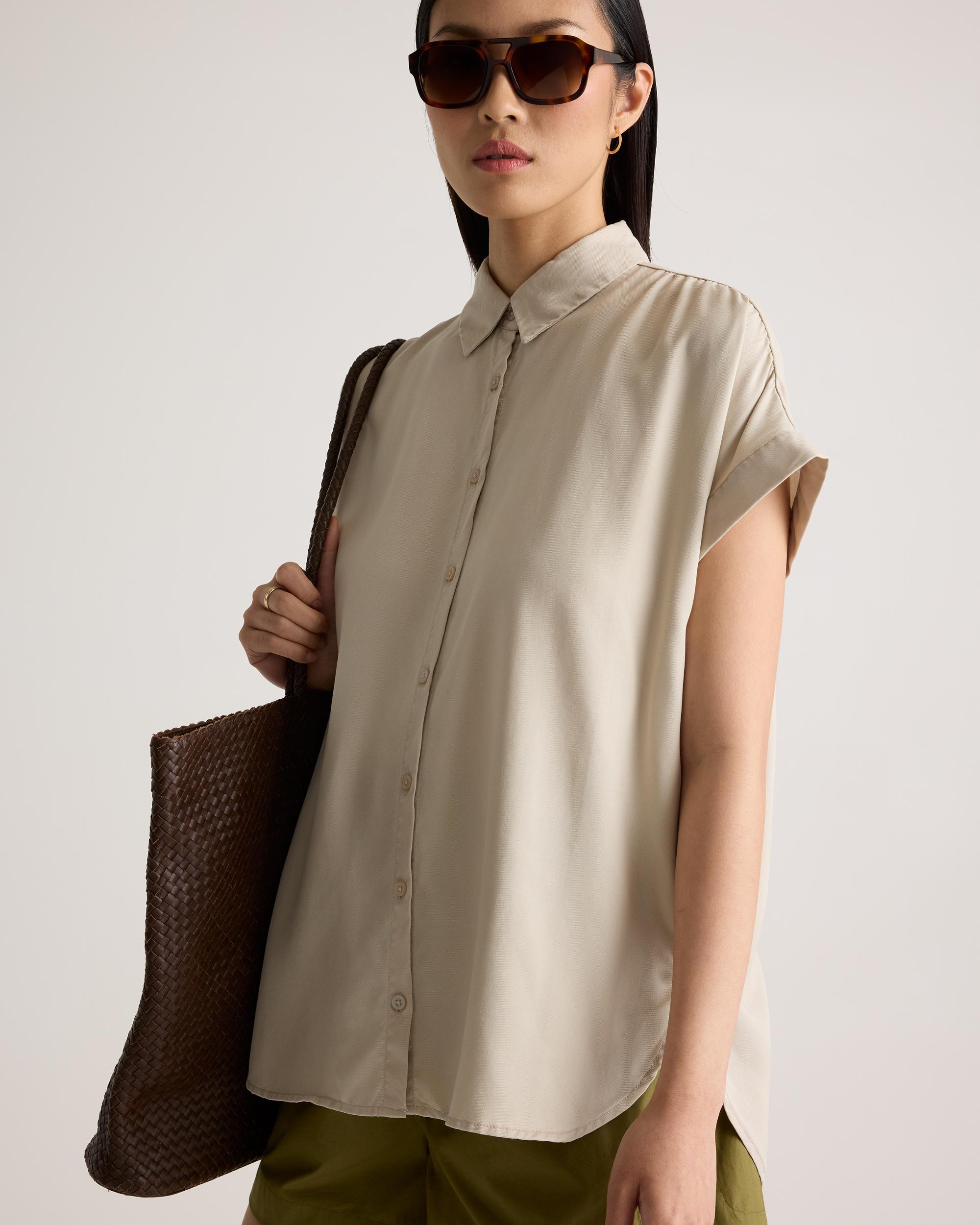 Quince | Women's Vintage Wash Tencel Camp Shirt Product Image