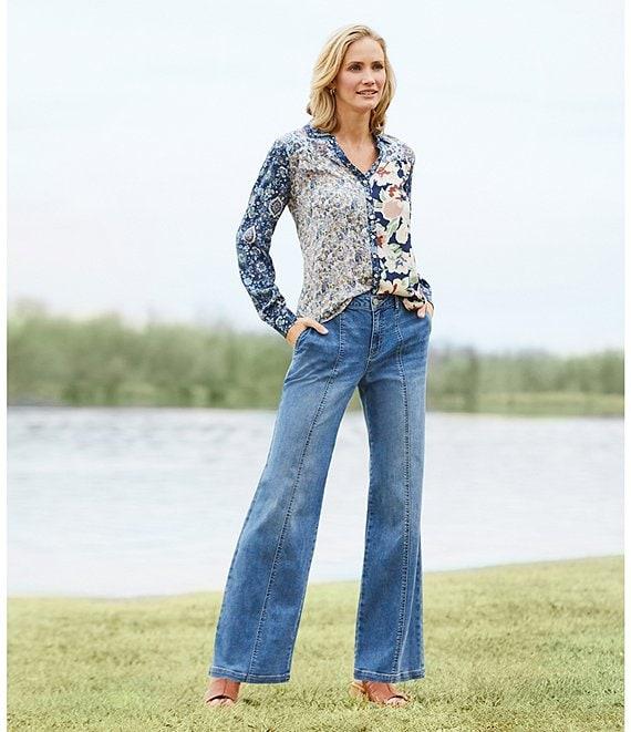 Nurture by Westbound Wide Leg Front Seam Back Dart Pocket Trouser Product Image