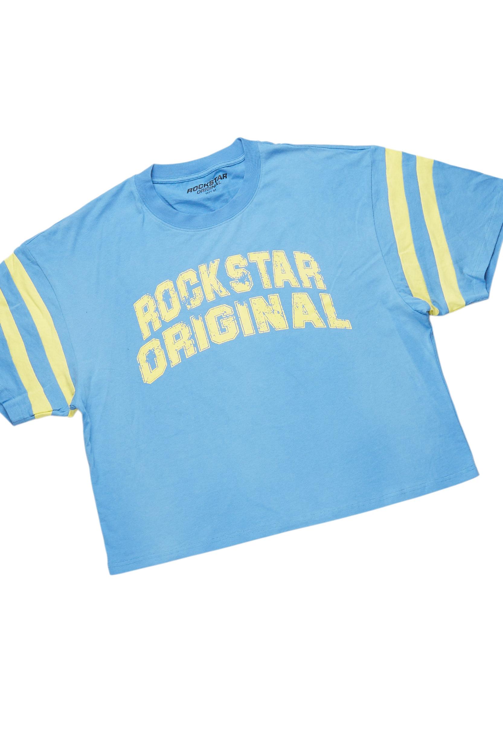 Chikata Blue T-Shirt Short Set Female Product Image