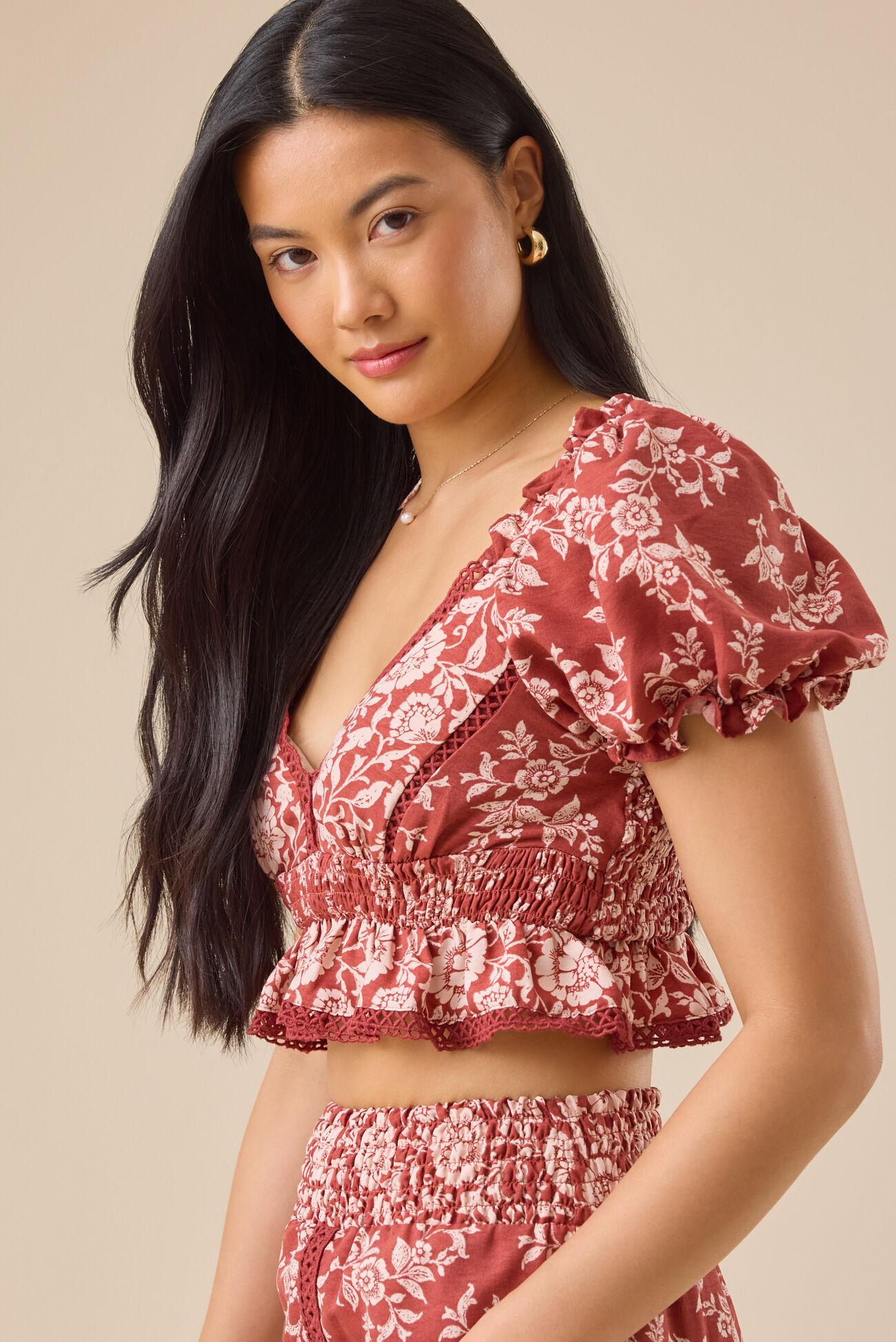 Amy Mix Print Top Product Image