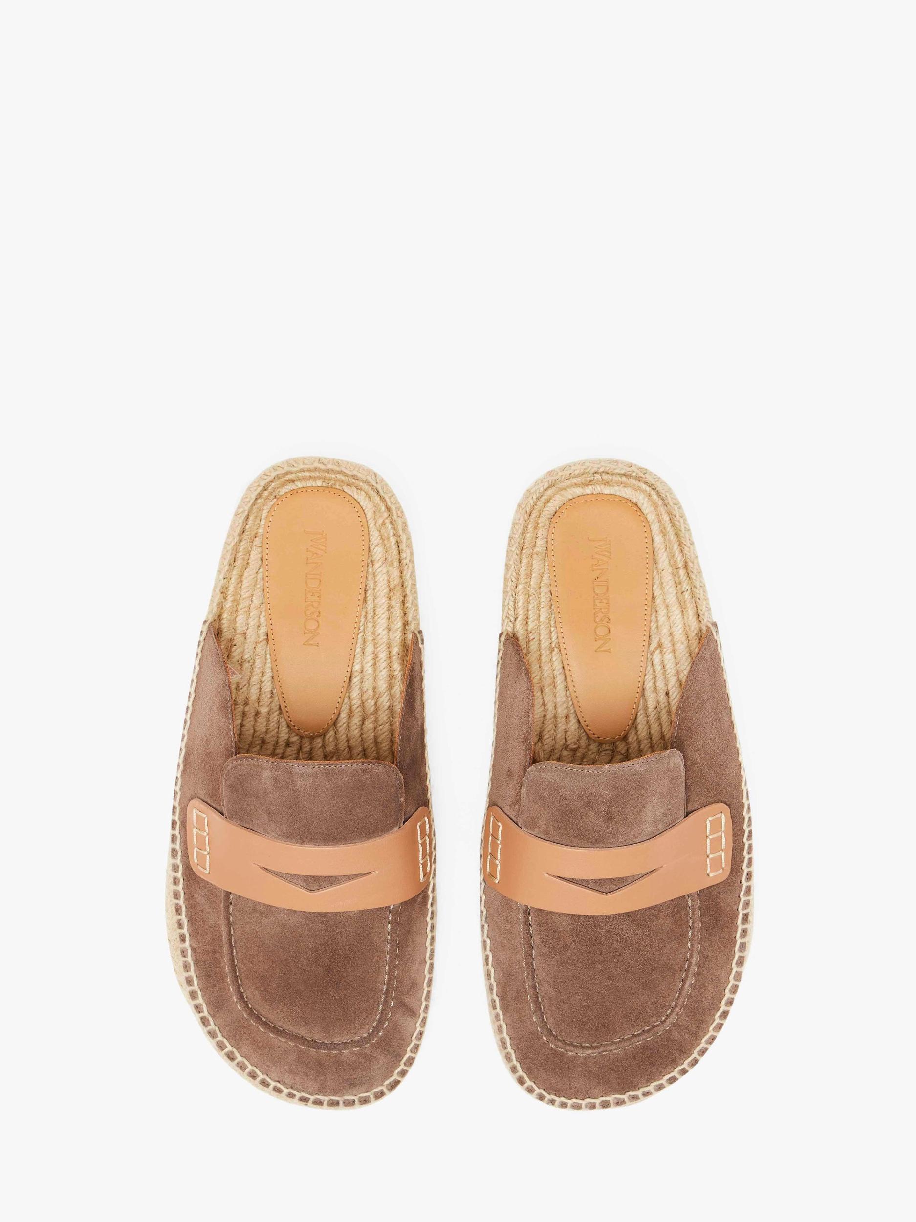 SUEDE ESPADRILLE LOAFER MULES Product Image