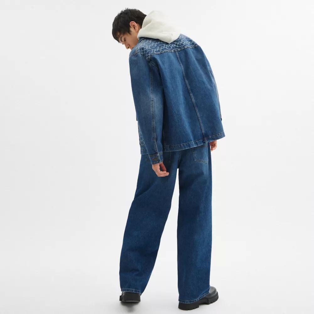 Denim Chore Coat In Organic Cotton Product Image