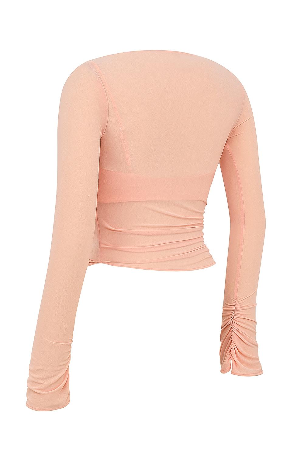 Floria  sorbet gathered long sleeve top with bra Product Image