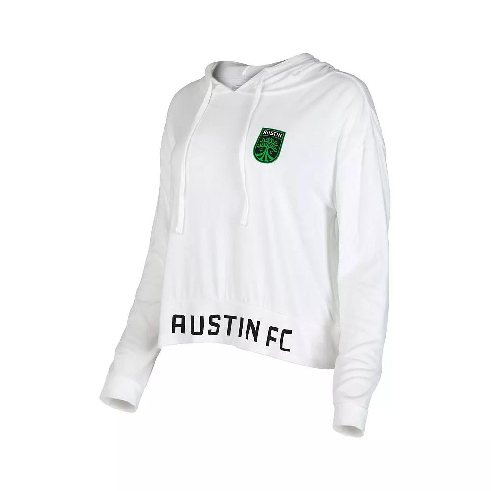 Women's Concepts Sport White Austin FC Accord Hoodie Long Sleeve Top,  Product Image