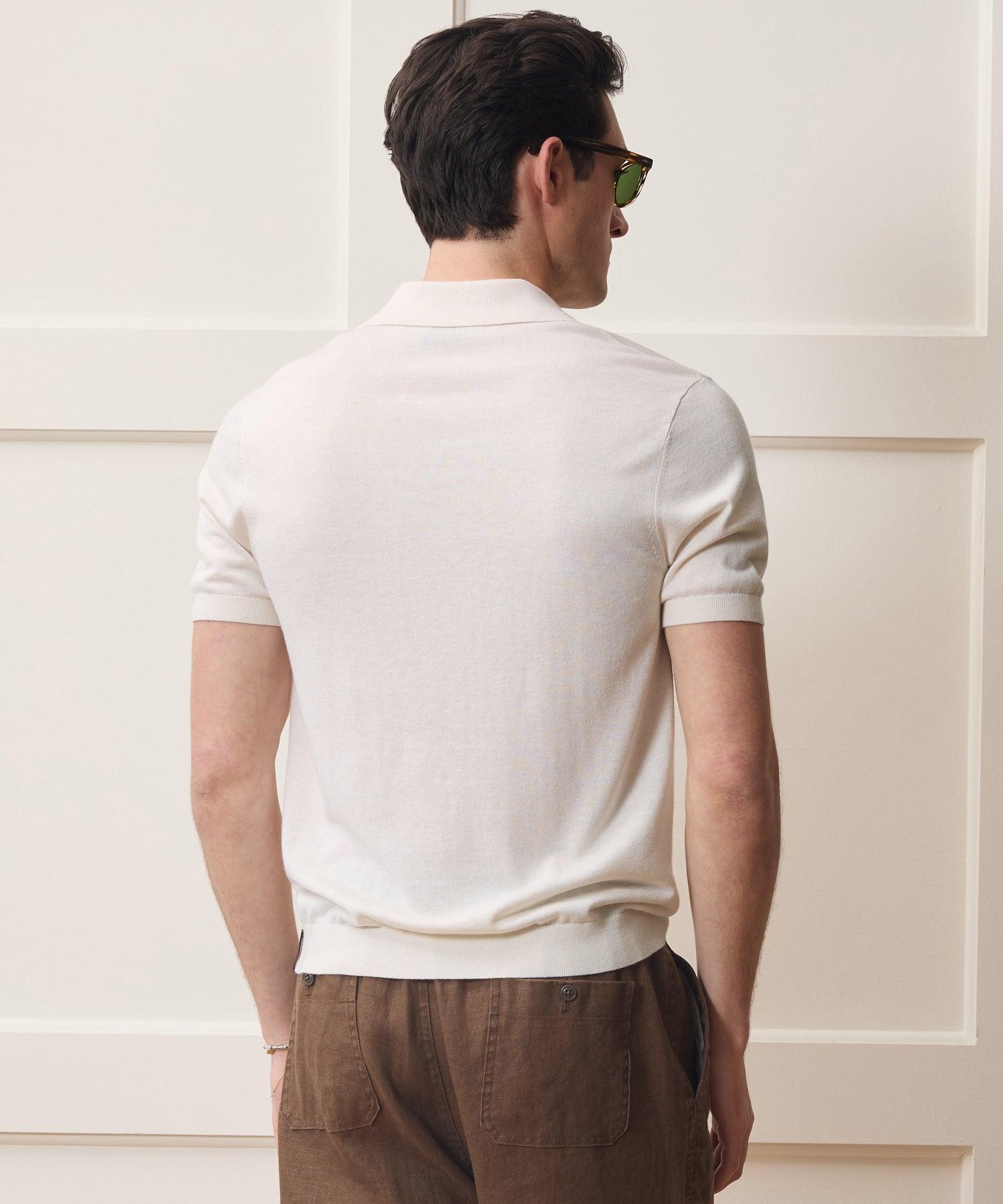 Silk-Cashmere Montauk Sweater Polo Product Image