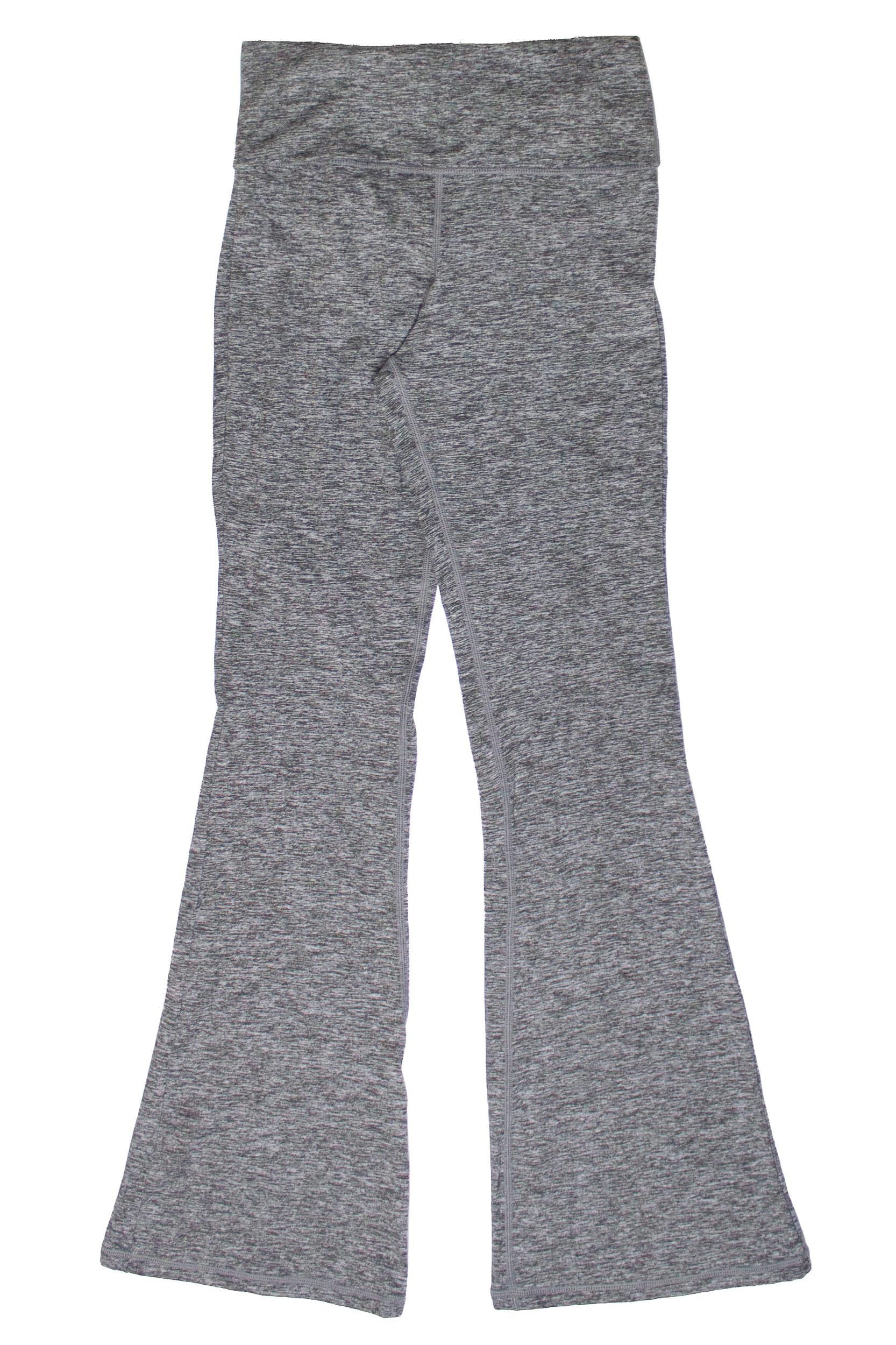 Fold Over Fleece Lined Flare Leggings Product Image