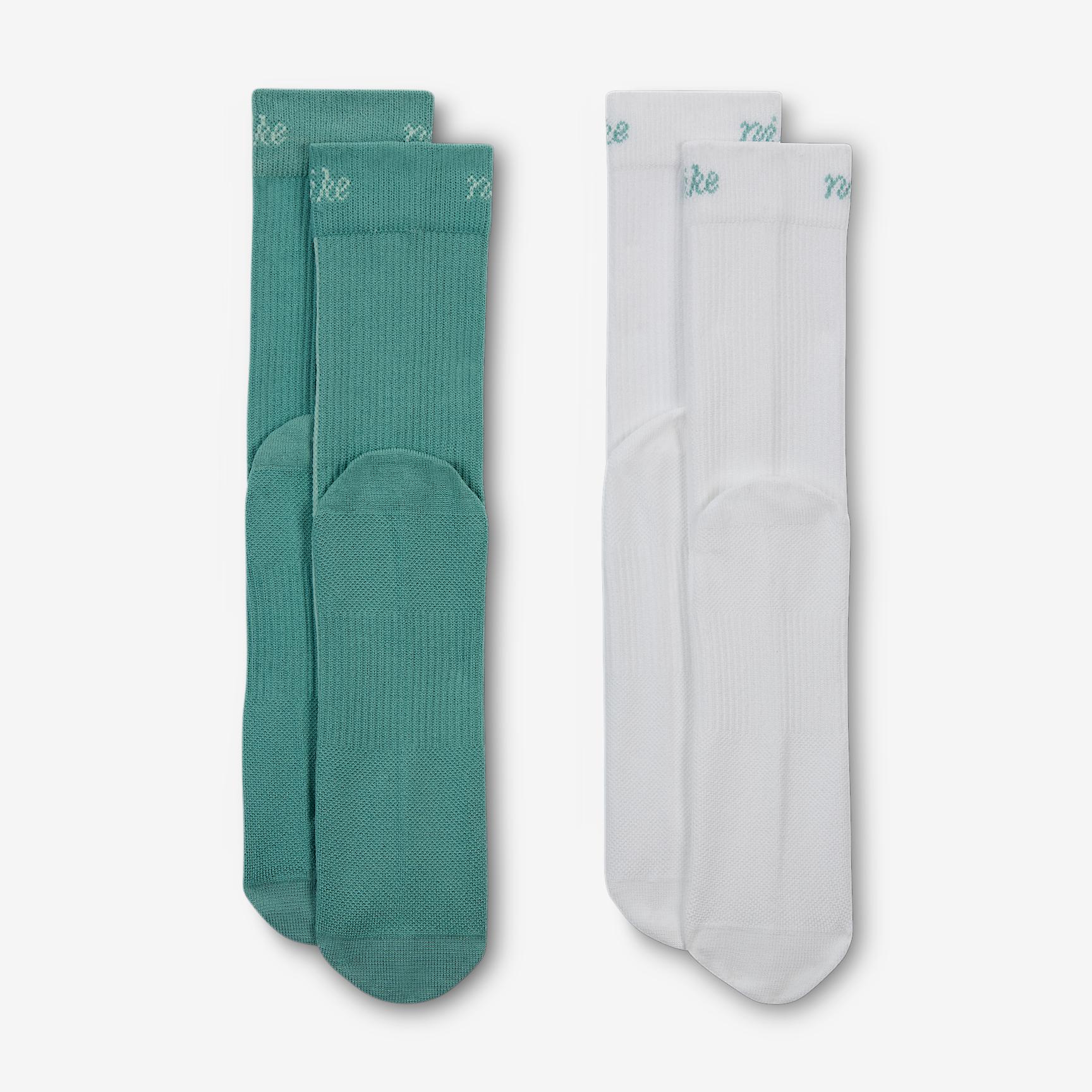Nike Womens Everyday Plus Lightweight Crew Socks (2-Pair) | HQ7762-904 Product Image