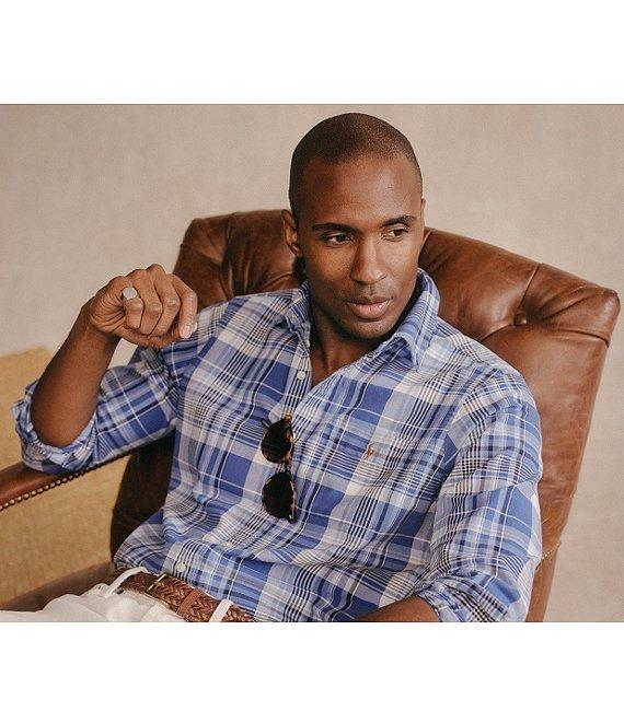 Polo Ralph Lauren Classic Fit Multi Plaid Oxford Long Sleeve Woven Shirt Product Image