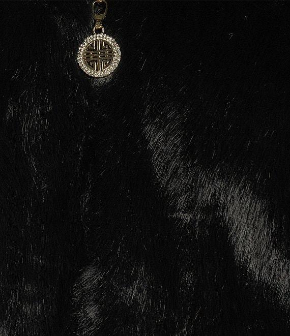 Gemma Layne Faux Fur Zip Hooded Jacket Product Image