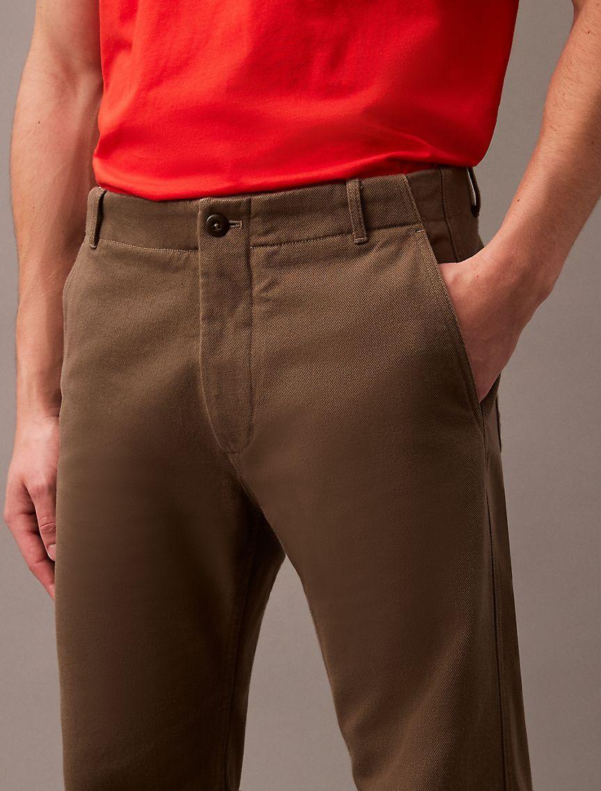 Straight Cotton Twill Pant Product Image