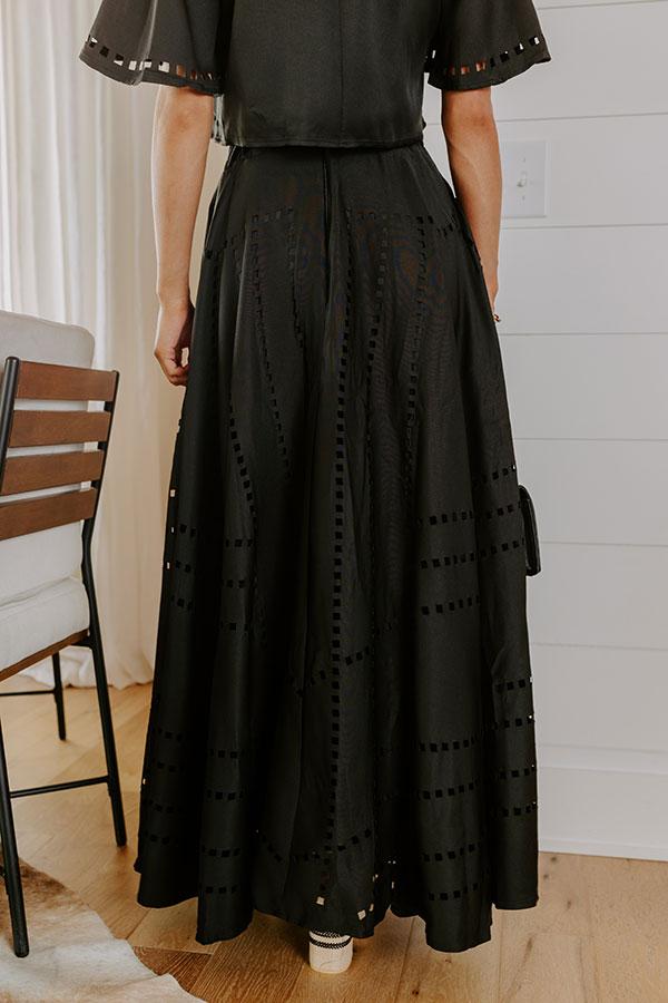 Vineyard Cutie High Waist Cut Out Maxi Skirt Product Image