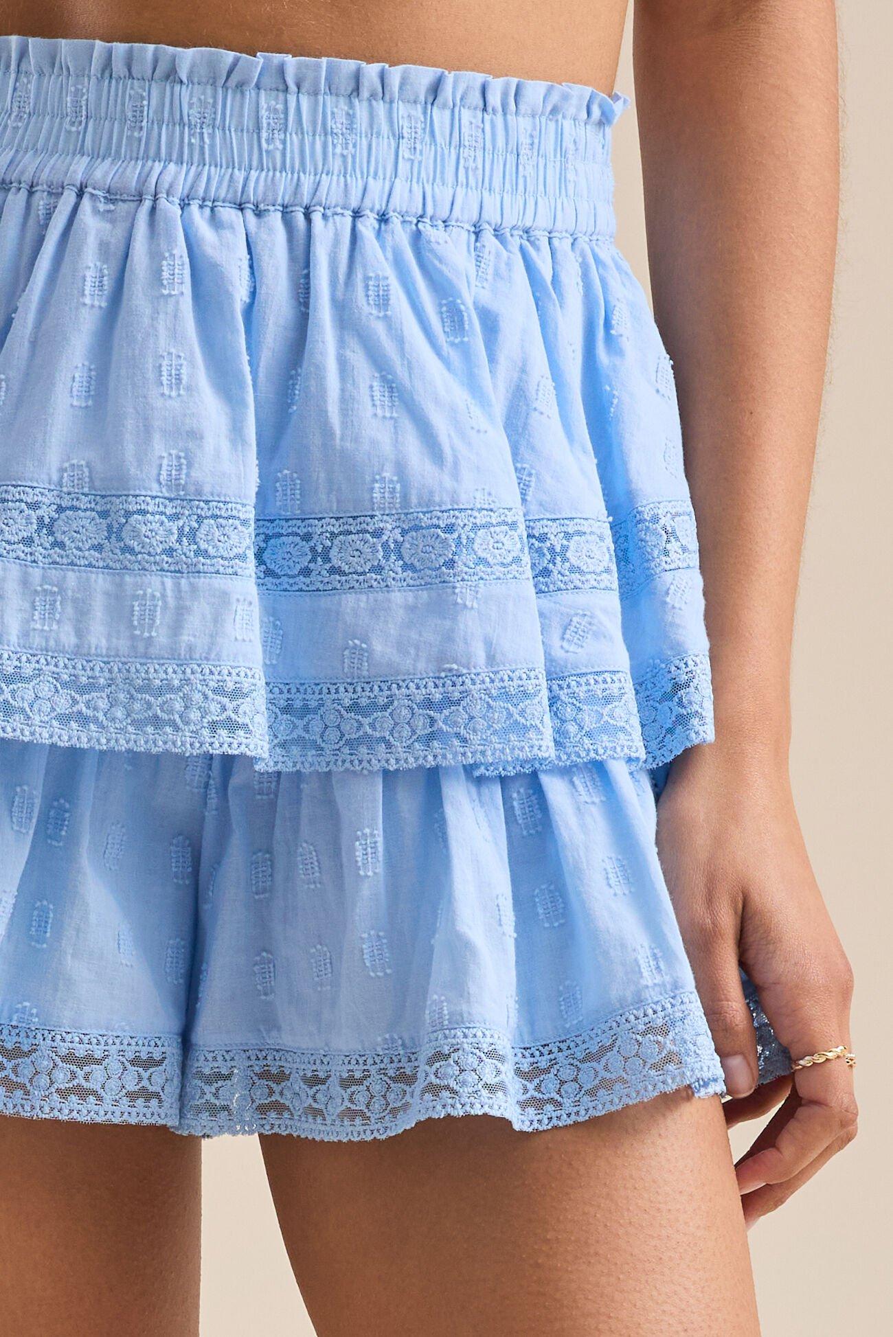 Raleigh Layered Lace Shorts Product Image