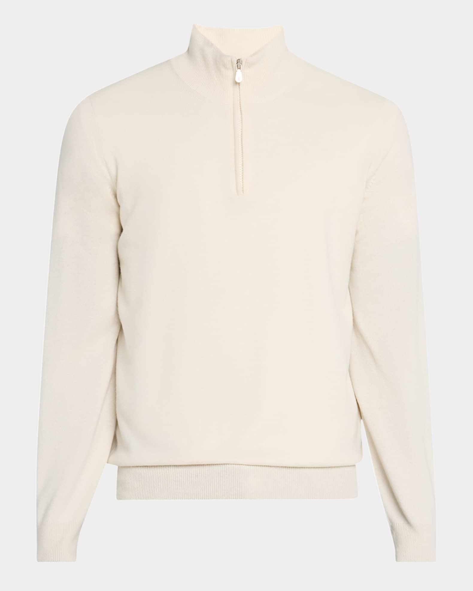 Men's Cashmere Half-Zip Sweater Product Image