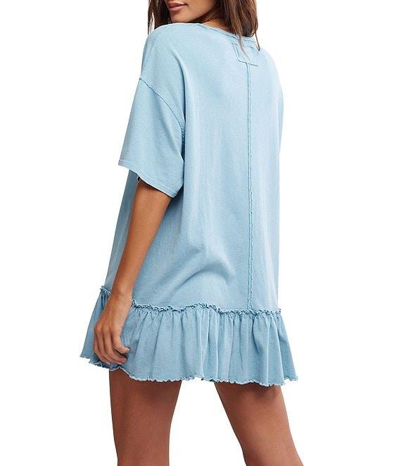 Free People We The Free Why Yes Tee Crew Neck Short Sleeve Oversized Tee Product Image