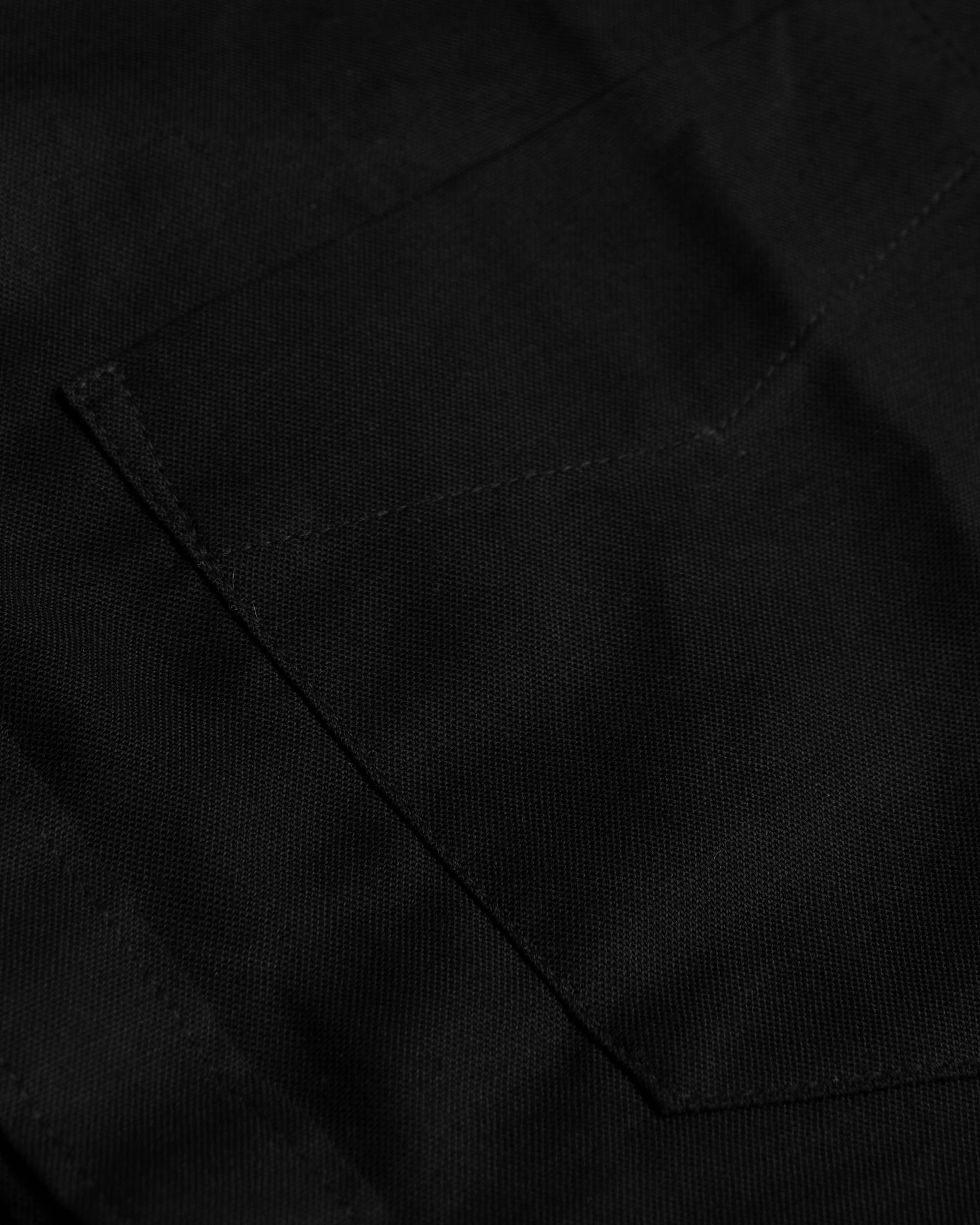 Black Stretch Oxford Long Sleeve Shirt Product Image