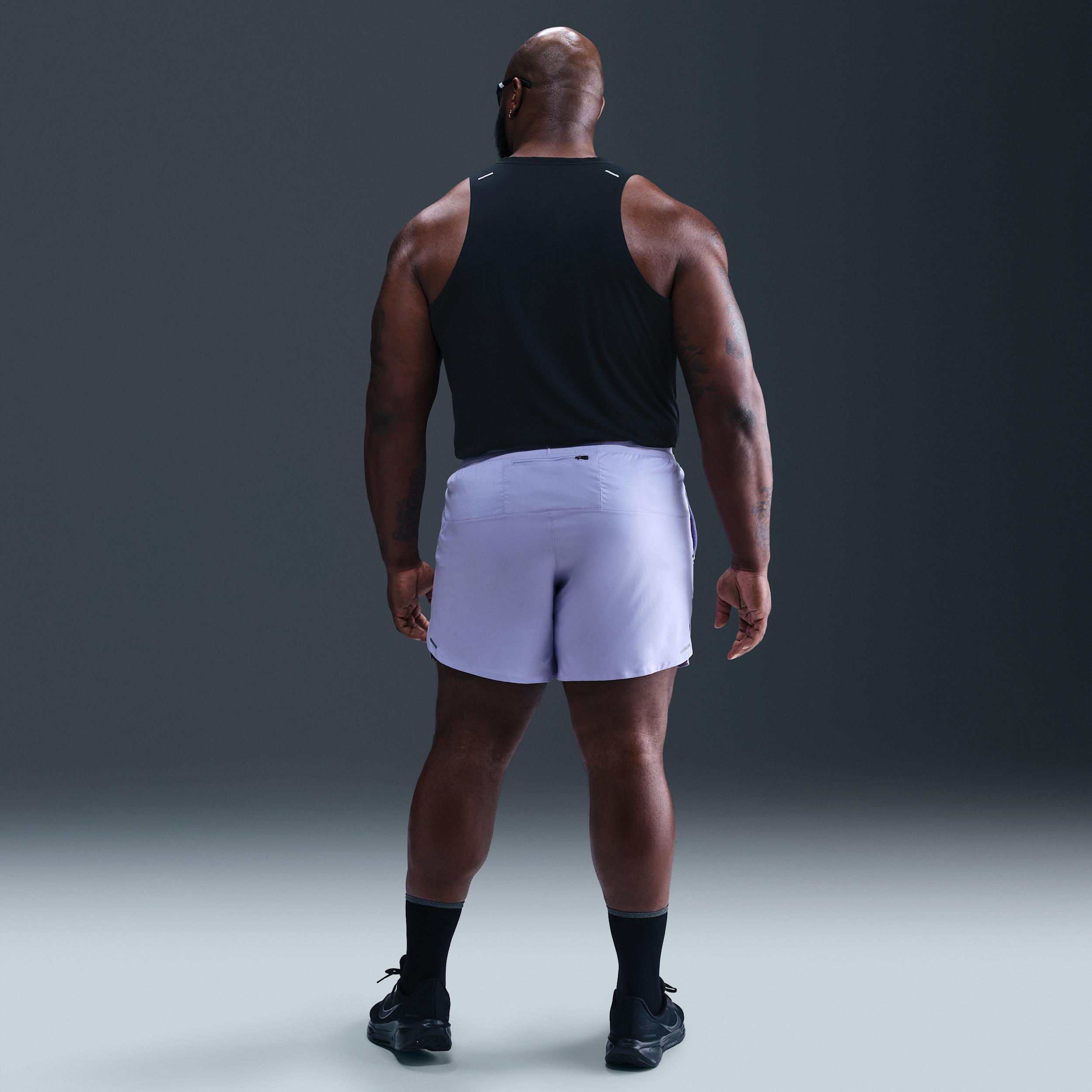 Nike Mens Stride Dri-FIT 7 Brief-Lined Running Shorts | DM4761-515 Product Image