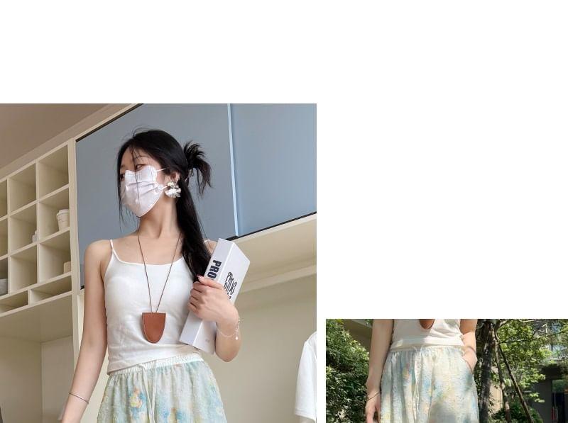 High Rise Floral Print Wide Leg Pants Product Image