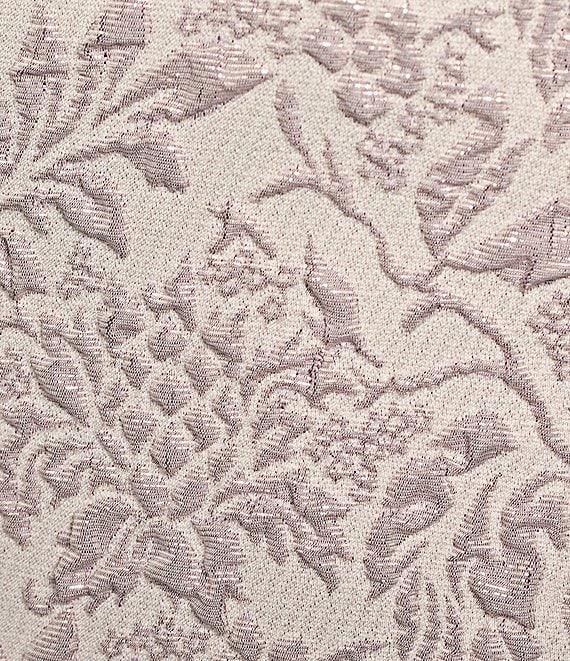 Alex Marie Rhonda Metallic Jacquard Sleeveless Bow Gown Product Image