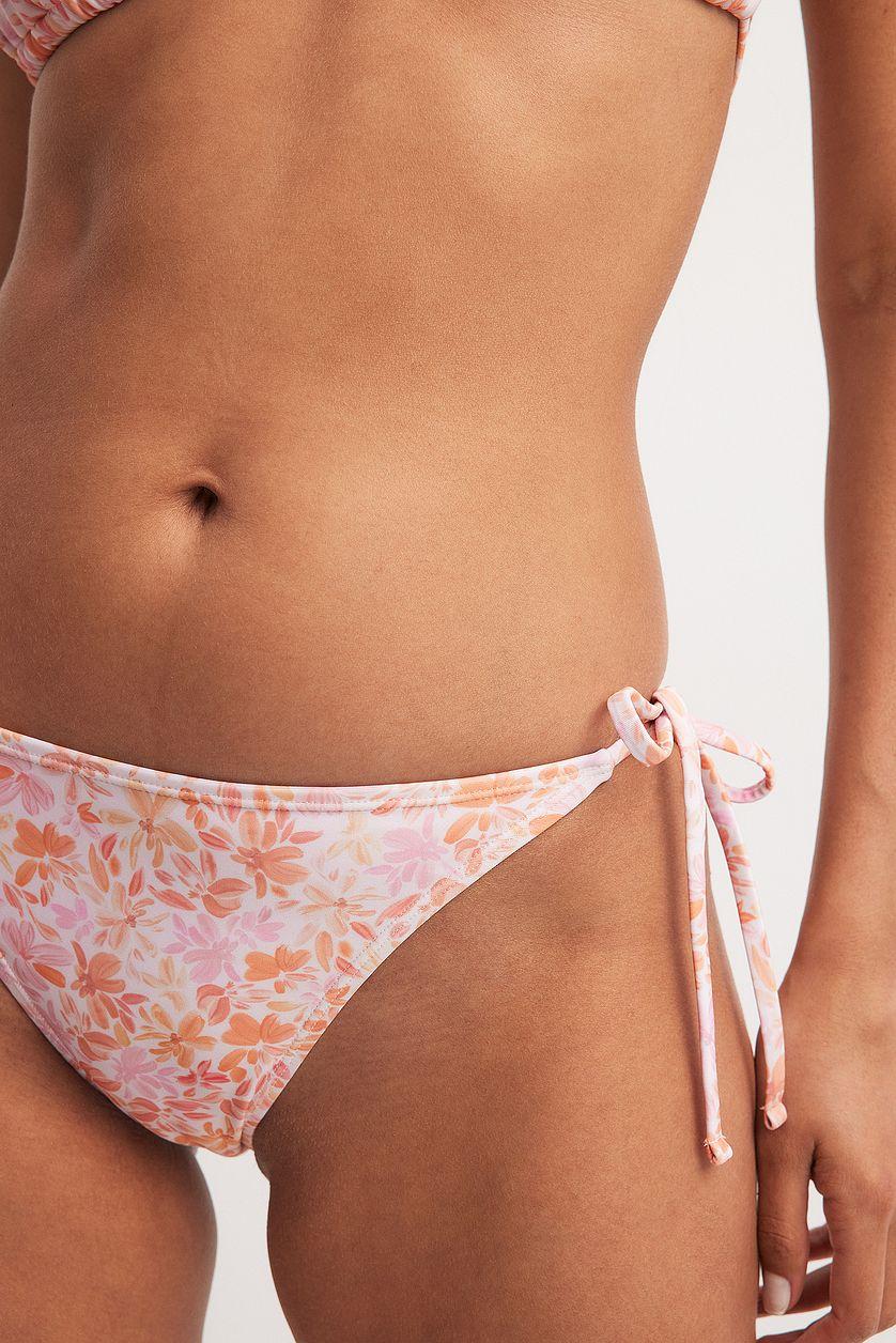 Tie Strap Bikini Panty Flower Product Image