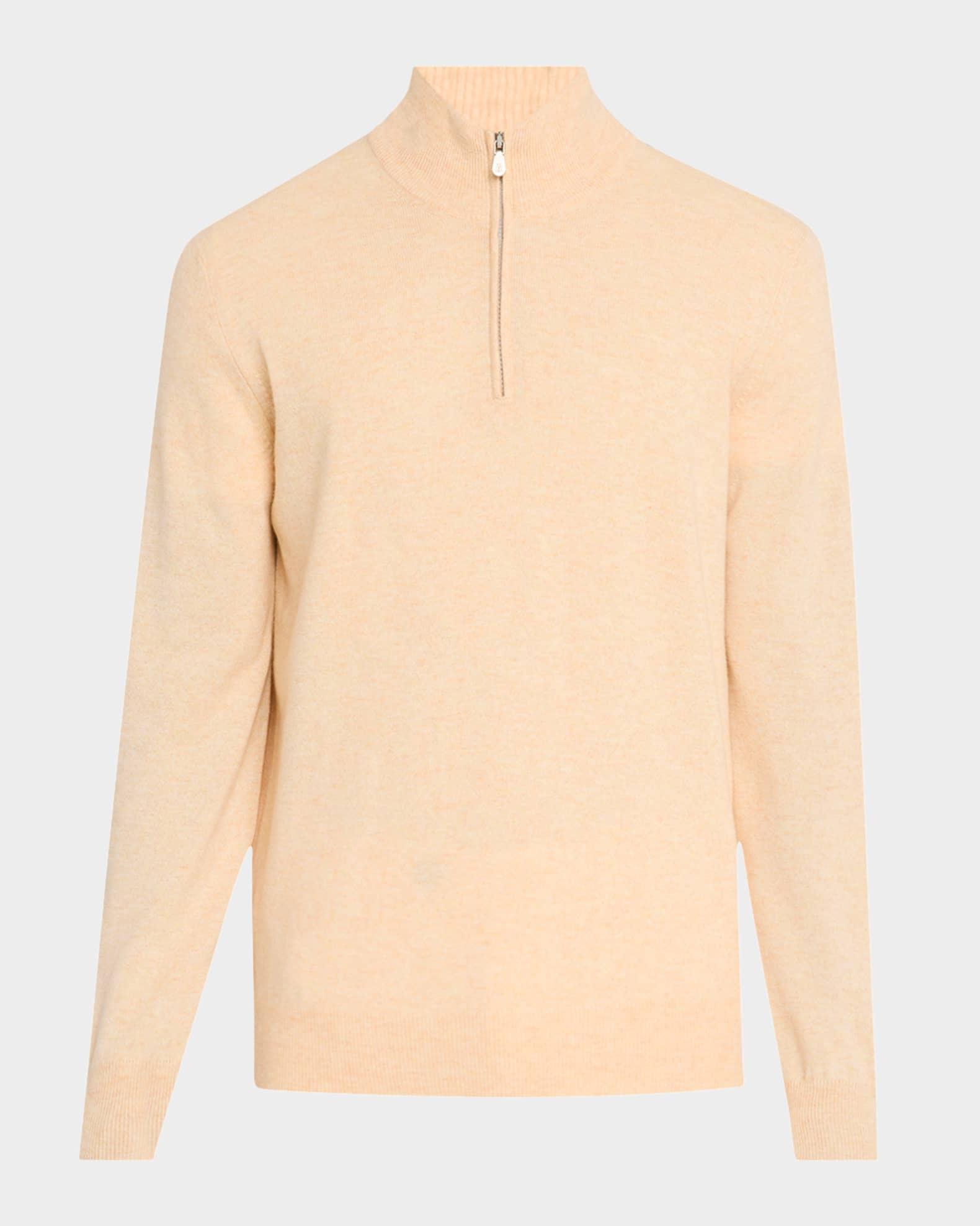Men's Cashmere Half-Zip Sweater Product Image