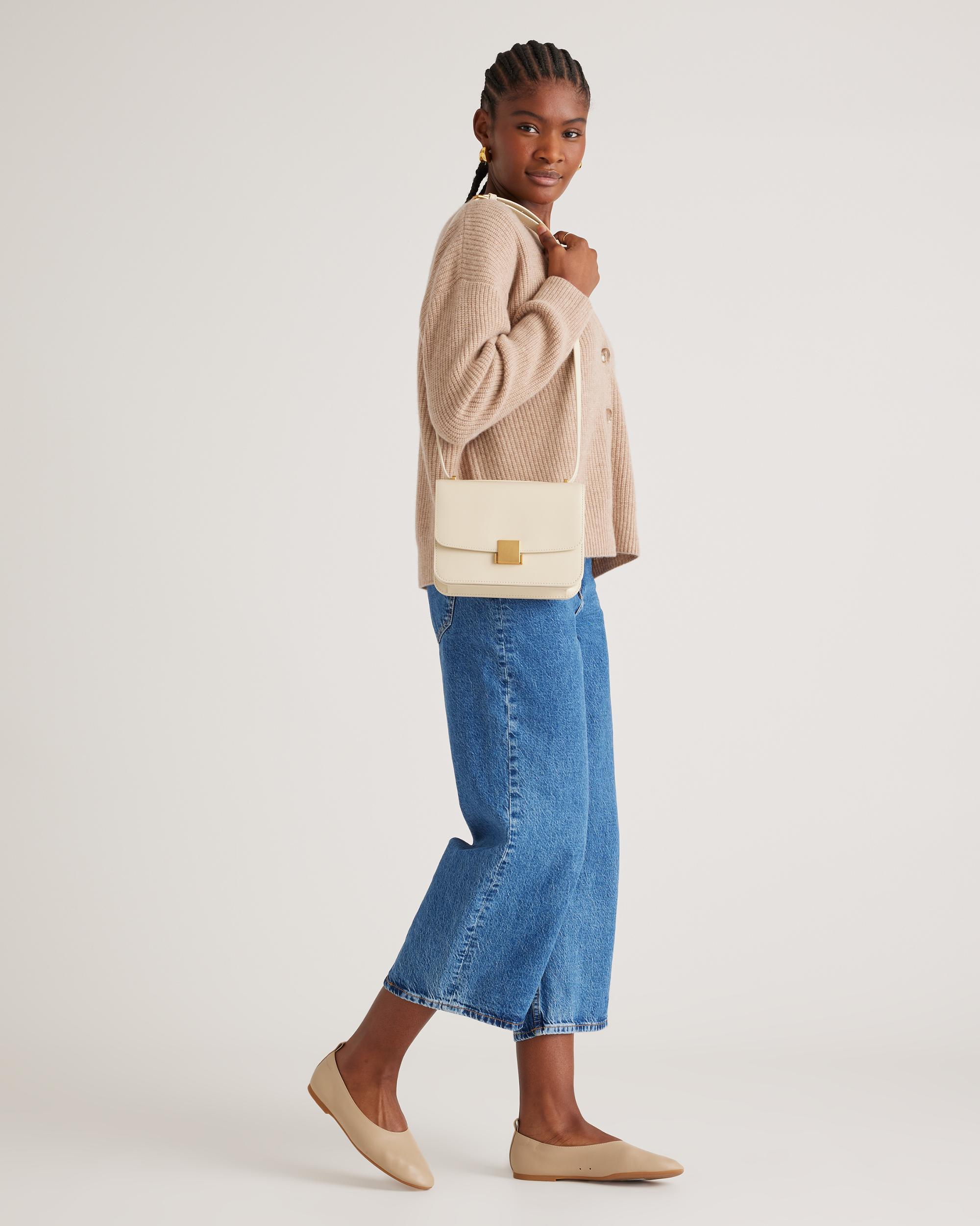 Quince | Women's Italian Leather Box Shoulder Bag Product Image