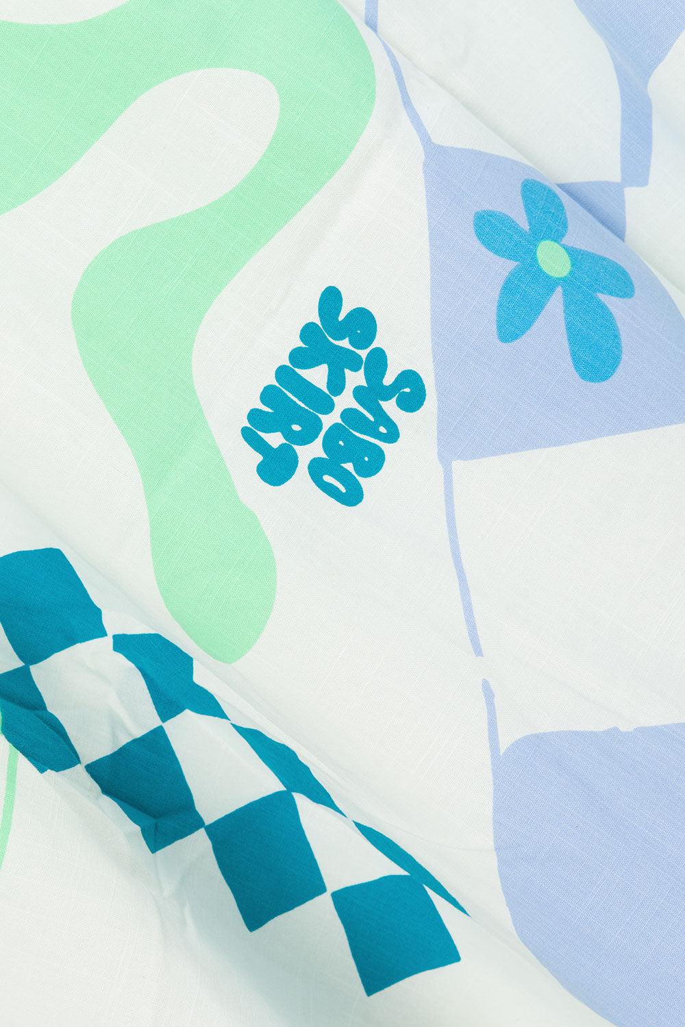 Naya Wrap Skirt - Scarf Azure Product Image