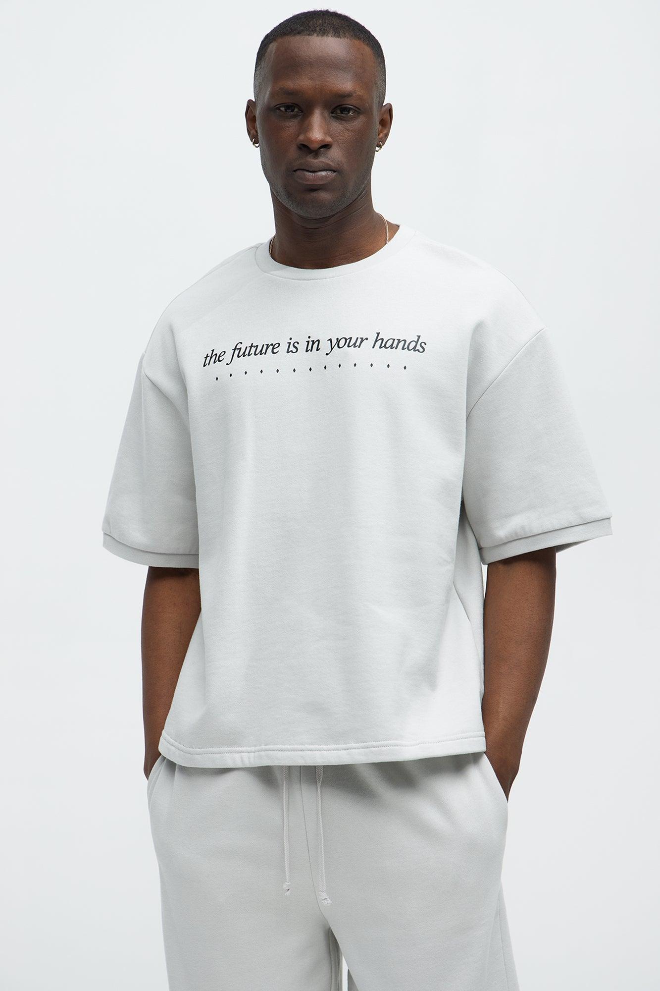 The Future Is In Your Hands Tee - Grey Product Image
