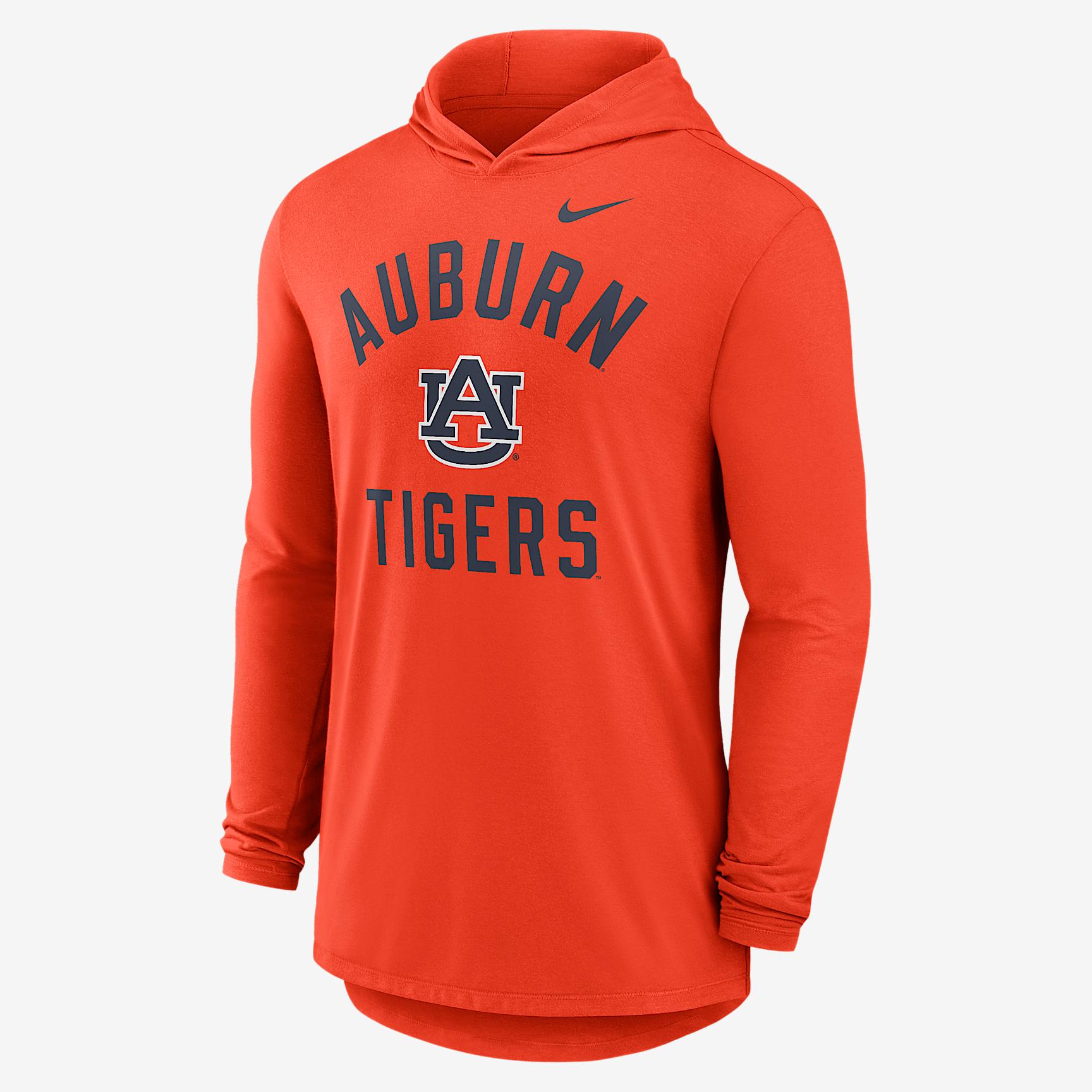 Auburn Campus Arch Men's Nike Dri-FIT College Long-Sleeve Hooded T-Shirt Product Image