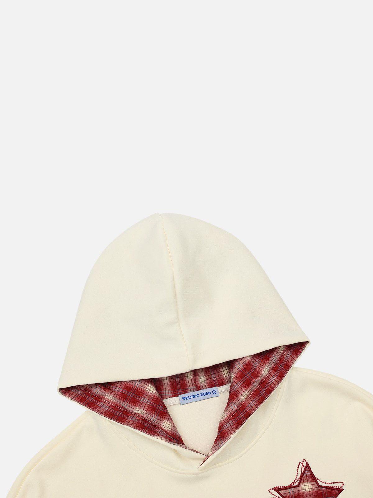 Aelfric Eden Plaid Star Graphic Pullover Hoodie Product Image