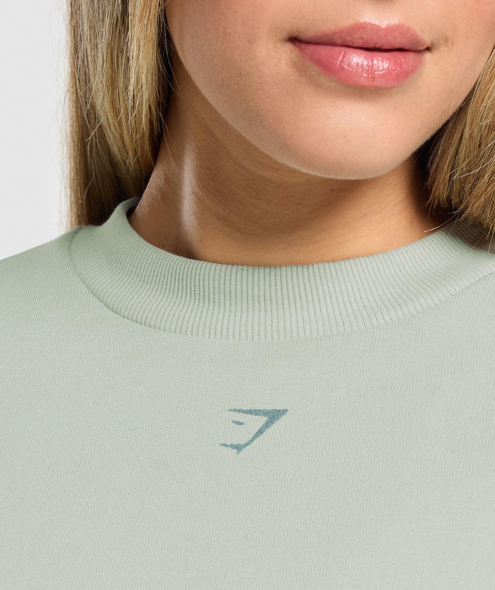 Gymshark Campus Classics Graphic Sweatshirt - Stone Grey Female Product Image