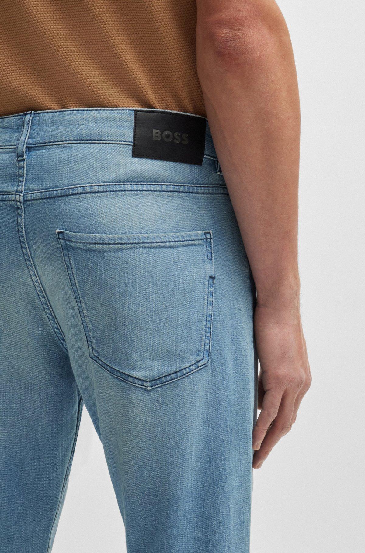 Slim-fit jeans in blue mechanical-stretch denim Product Image