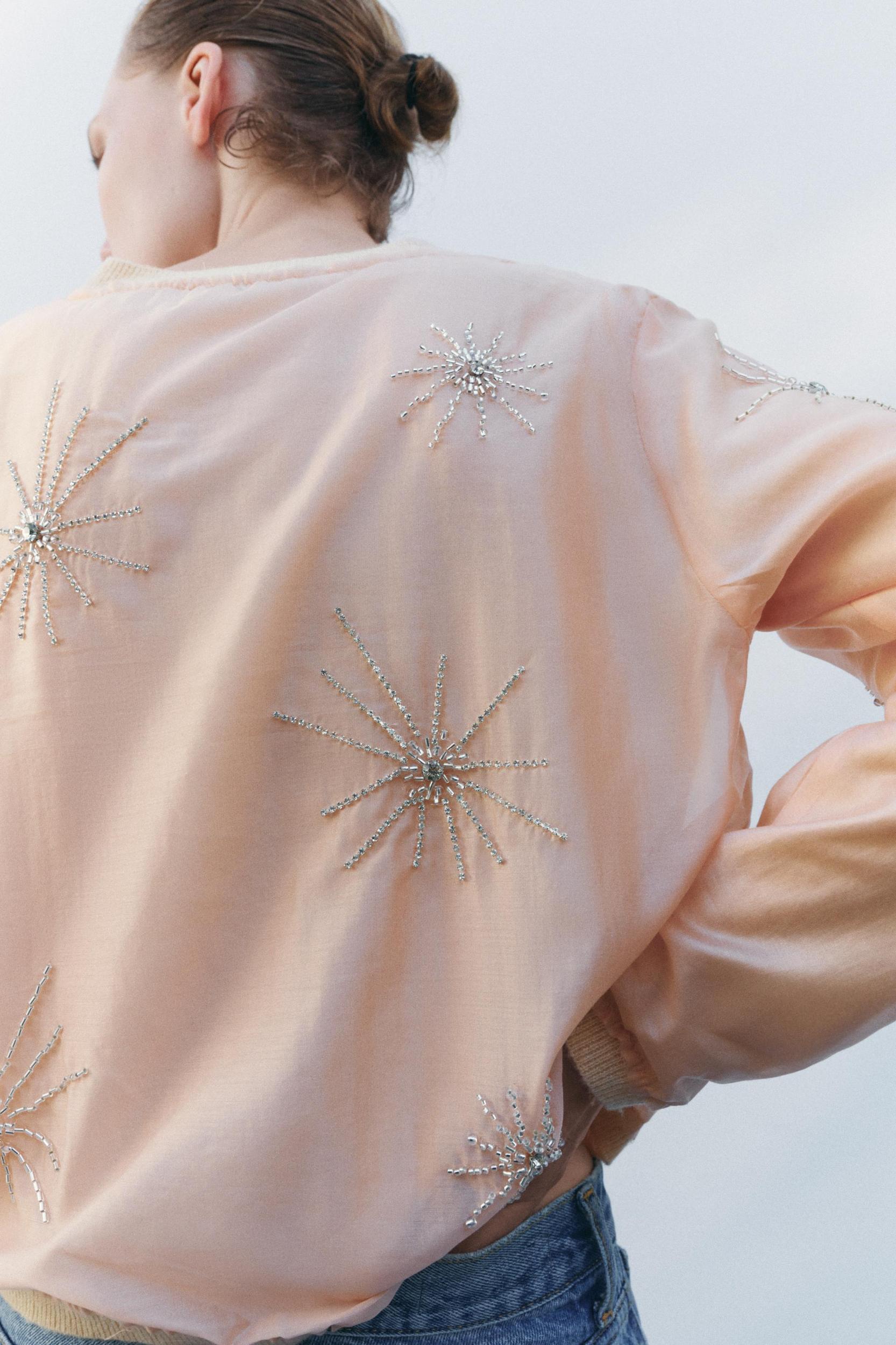 BEADED KNIT TOP Product Image