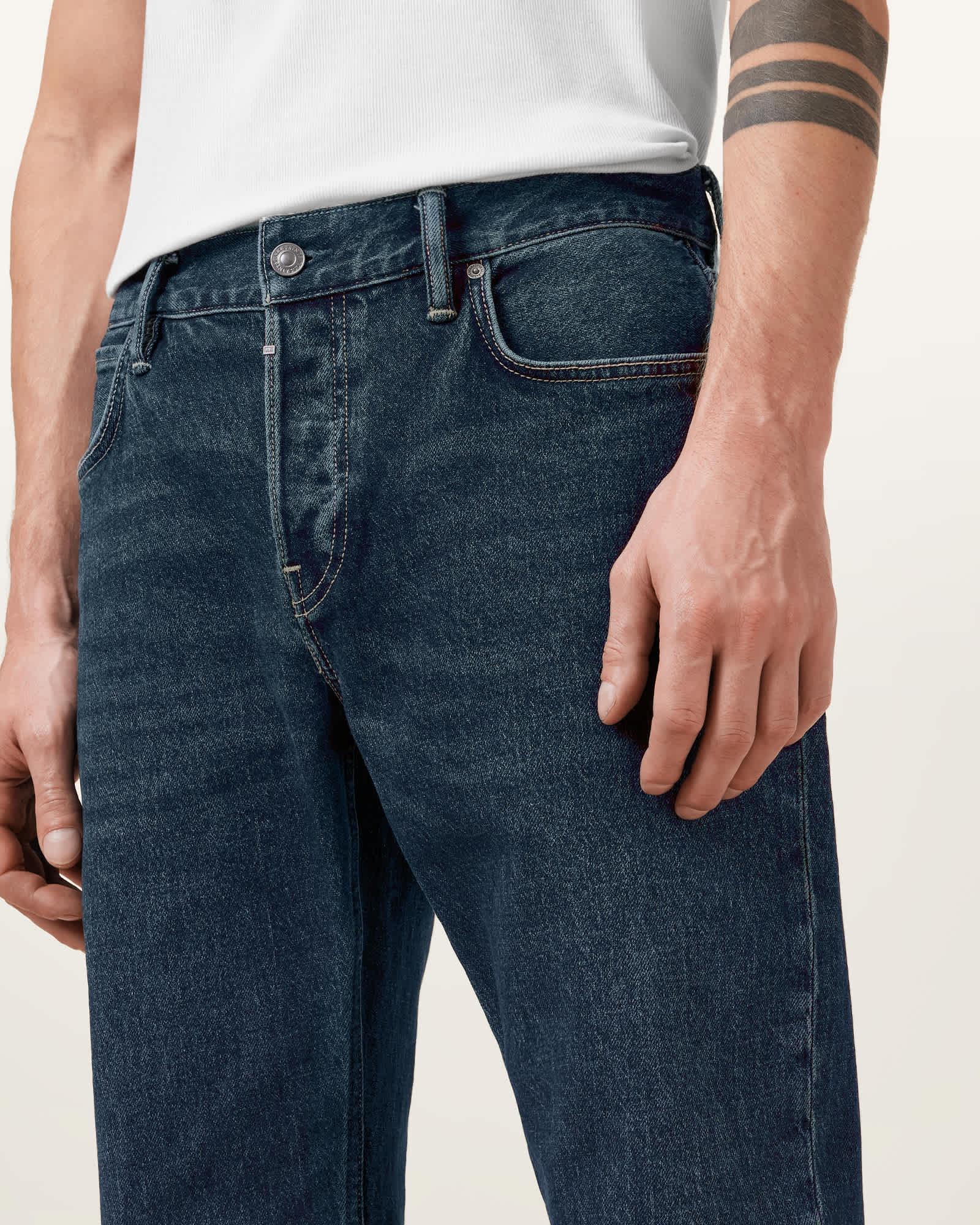 Iggy Slim Fit Denim Jeans Indigo Blue | ALLSAINTS US Product Image