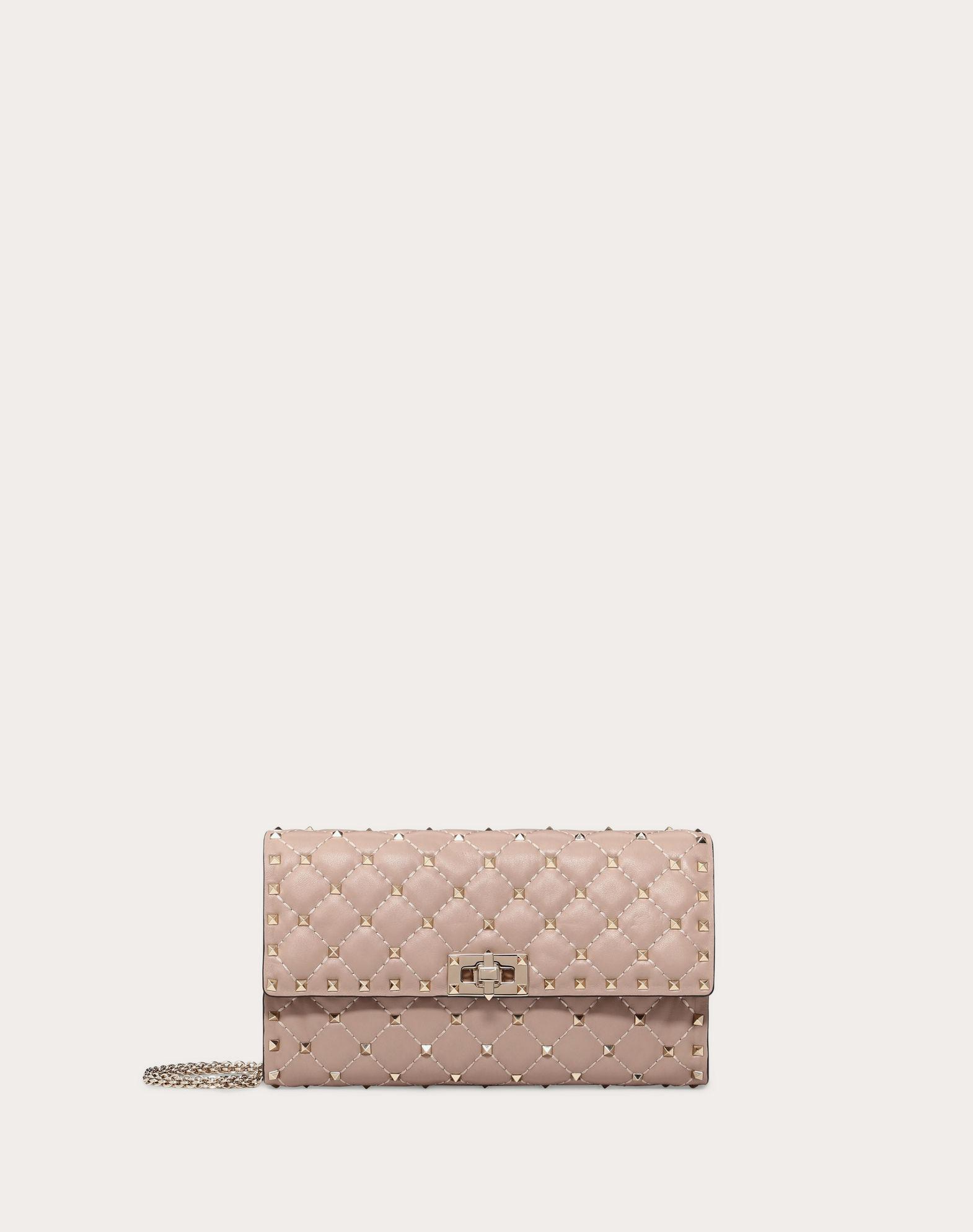 Rockstud Spike Nappa Leather Crossbody Clutch Bag Product Image