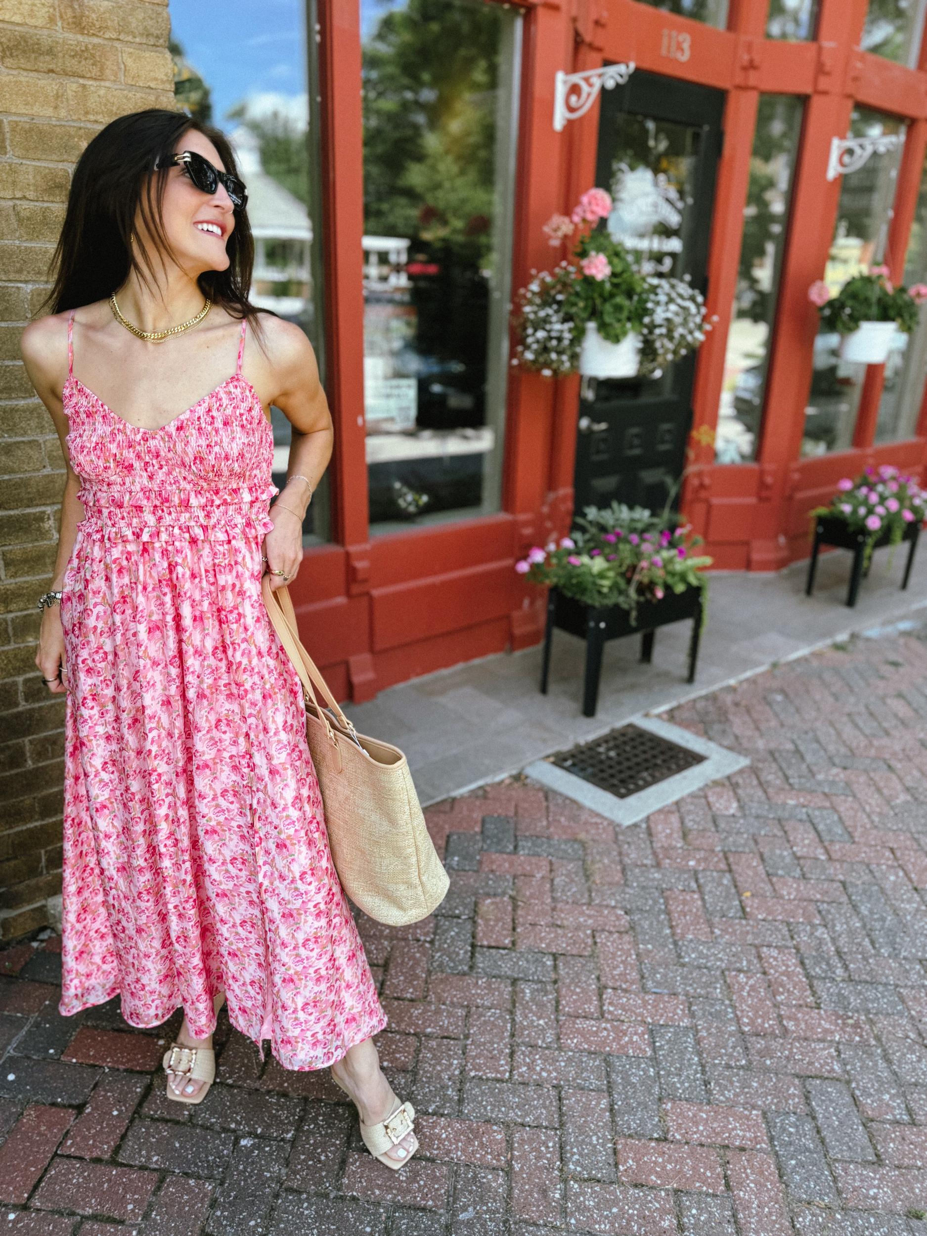 Rosy Breeze Maxi Dress Product Image