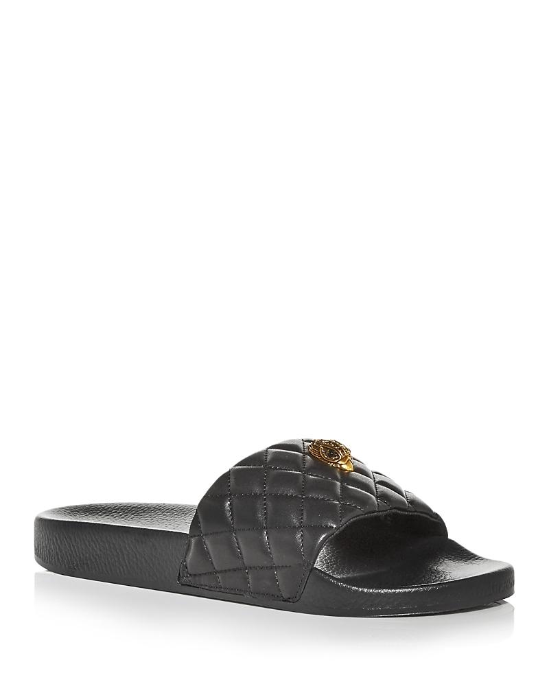 Kurt Geiger London Meena Quilted Eagle Head Pool Slide Sandals Product Image