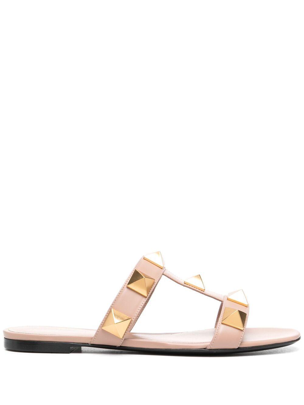 Roman Stud flat leather sandals Product Image