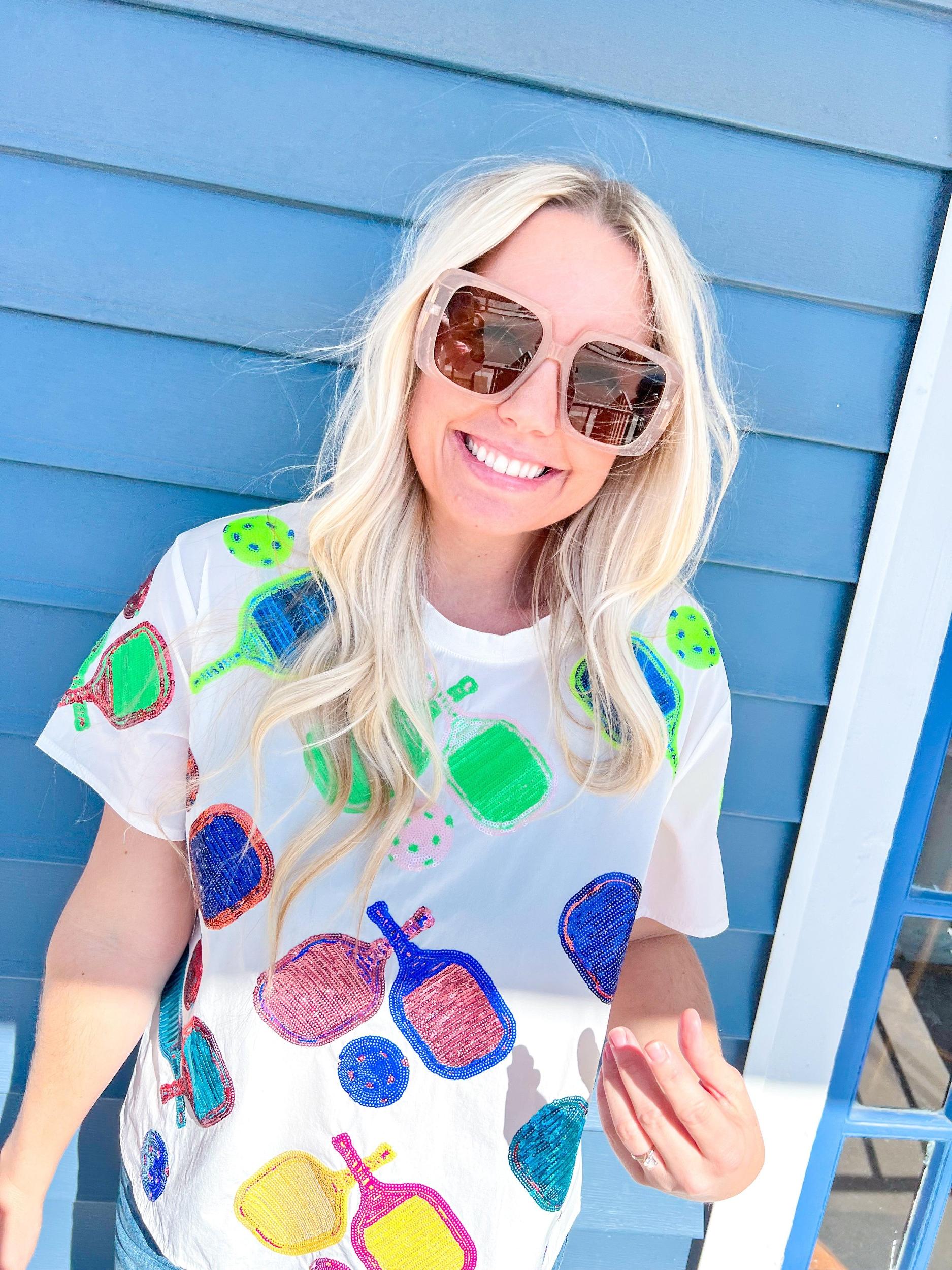 Sequin Pickleball Active Tee Product Image